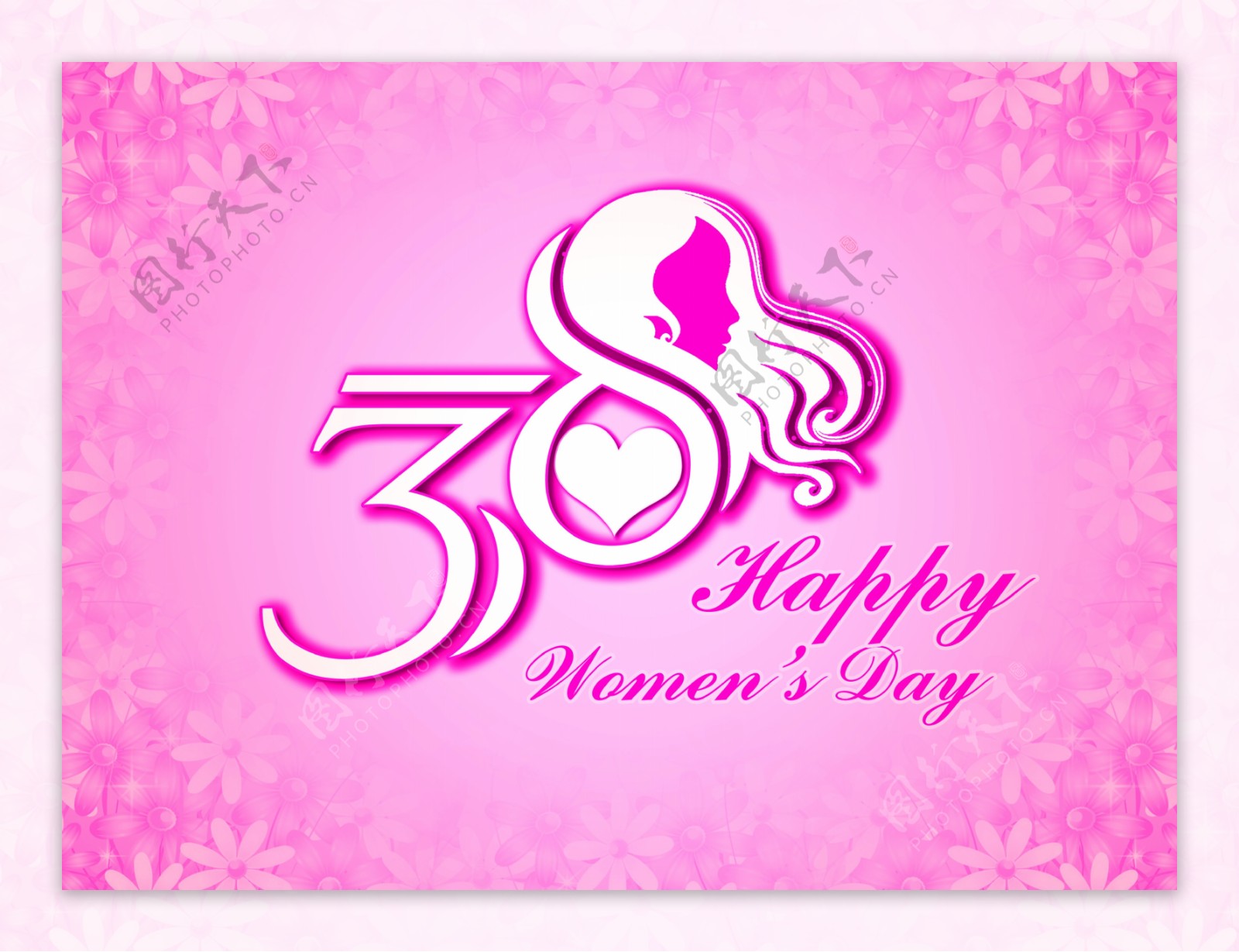 38妇女节卡片背景图片
