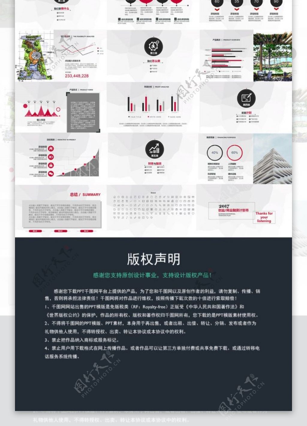 创业商业融资计划书ppt