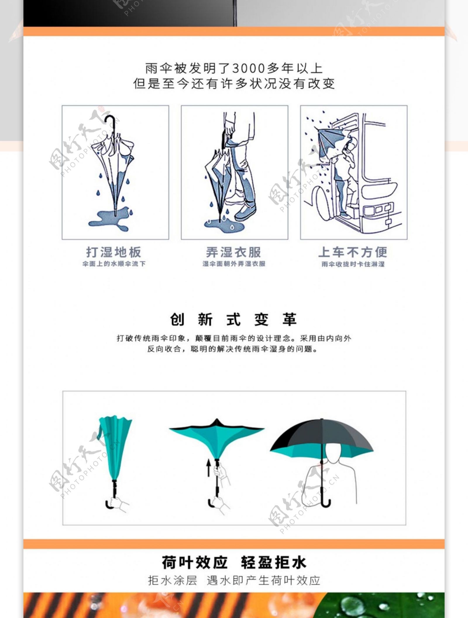 雨伞详细页