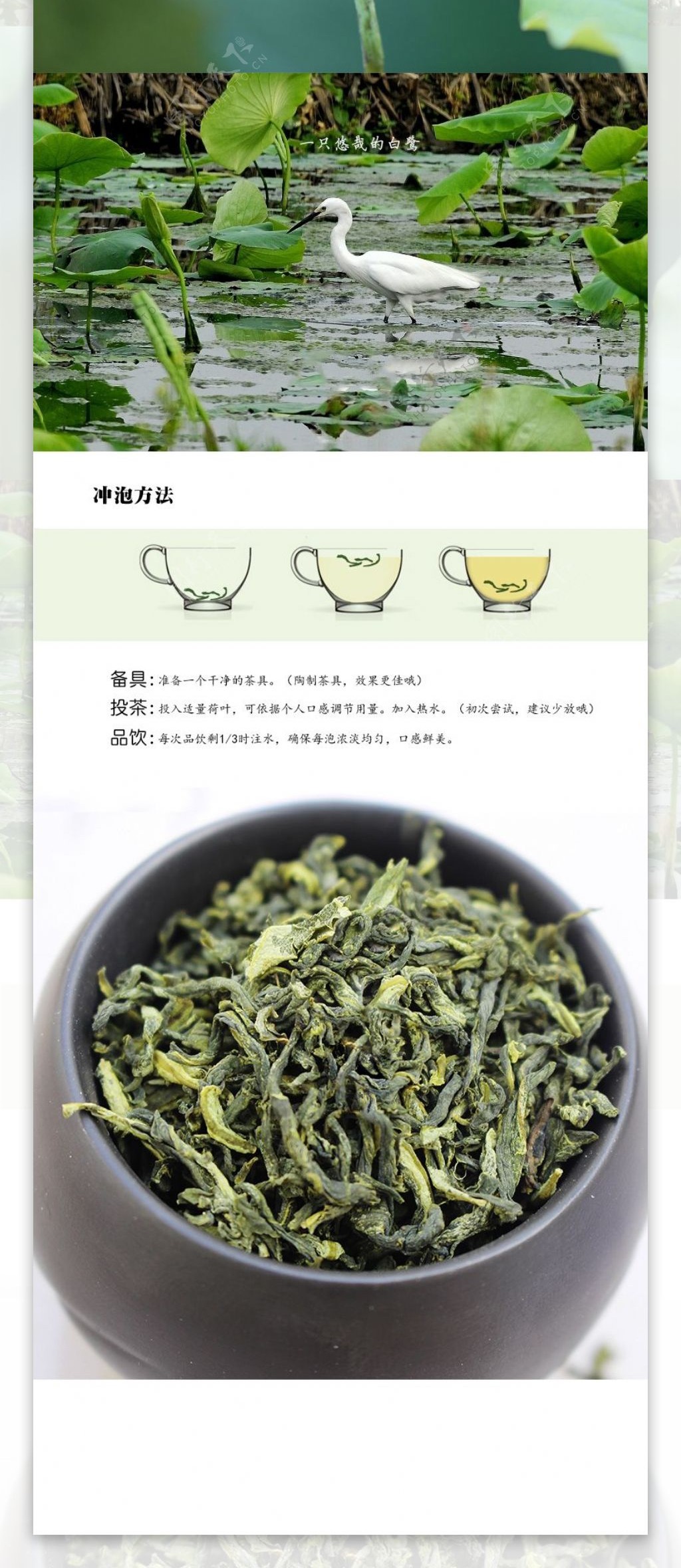 荷叶茶详情页