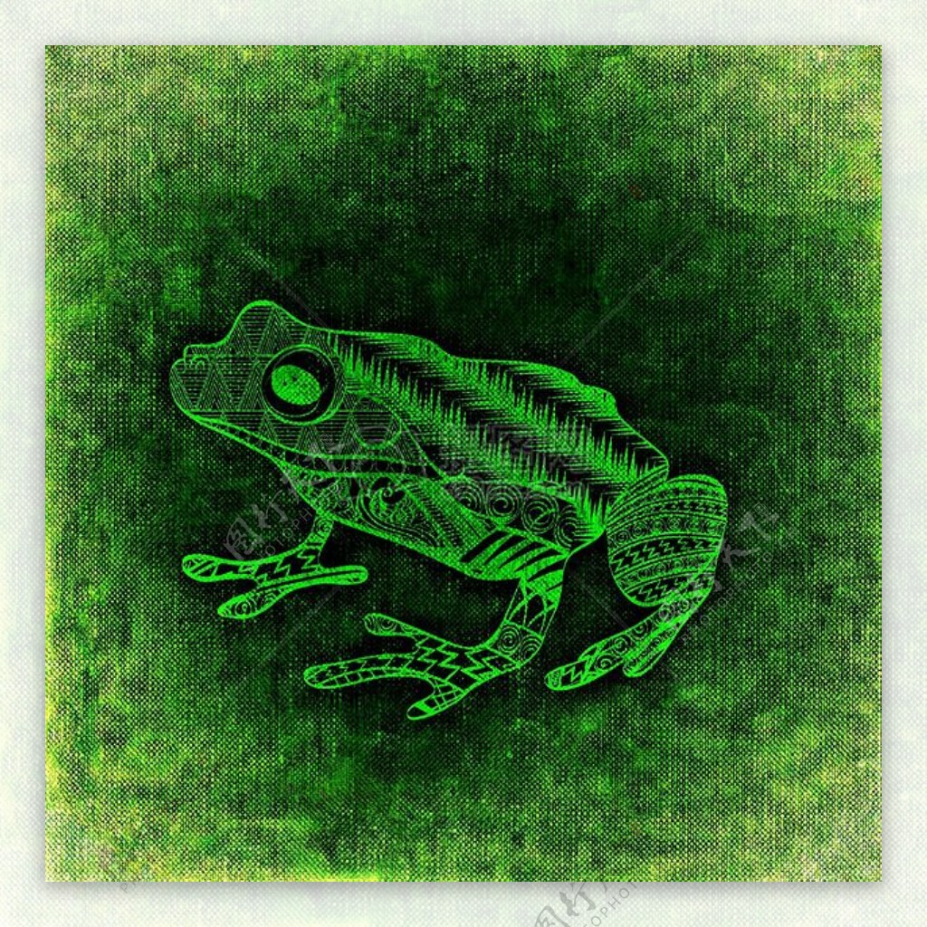 青蛙抽象背景滑稽纹理