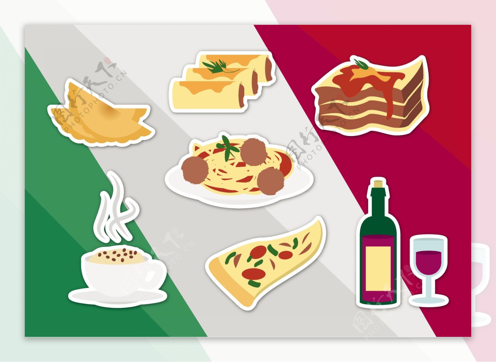 意大利菜食物图标