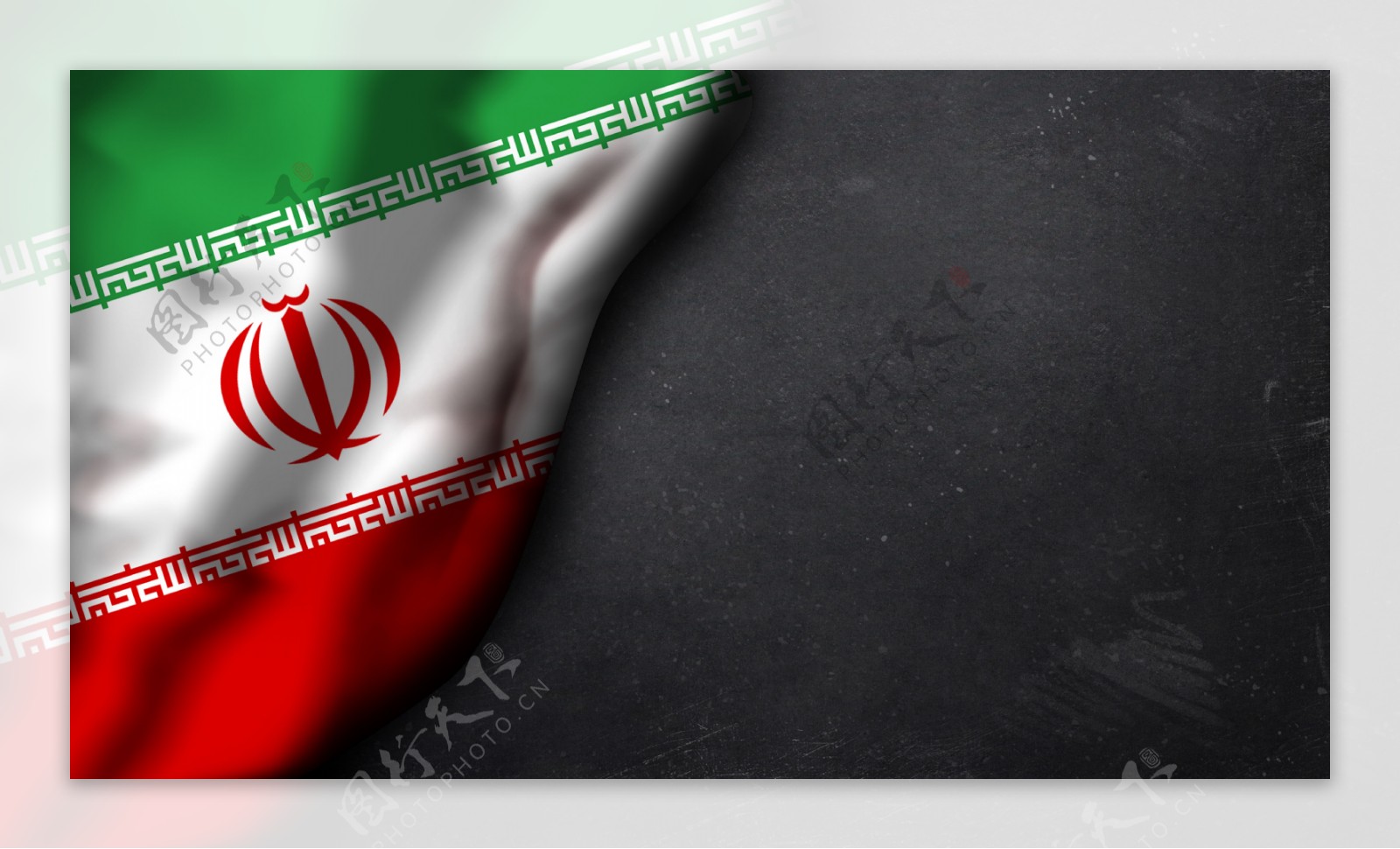 伊朗国旗背景图片