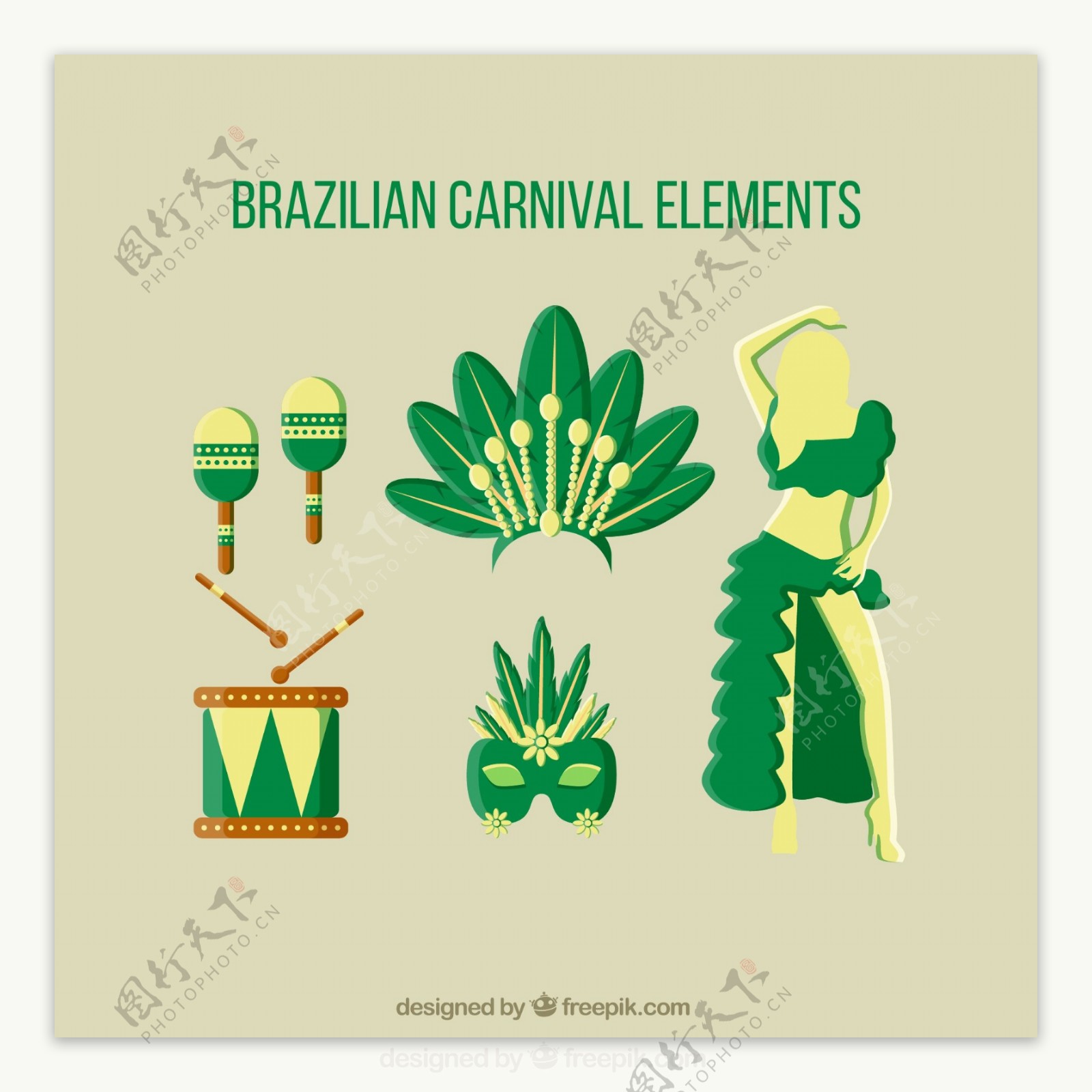 巴西狂欢节素材