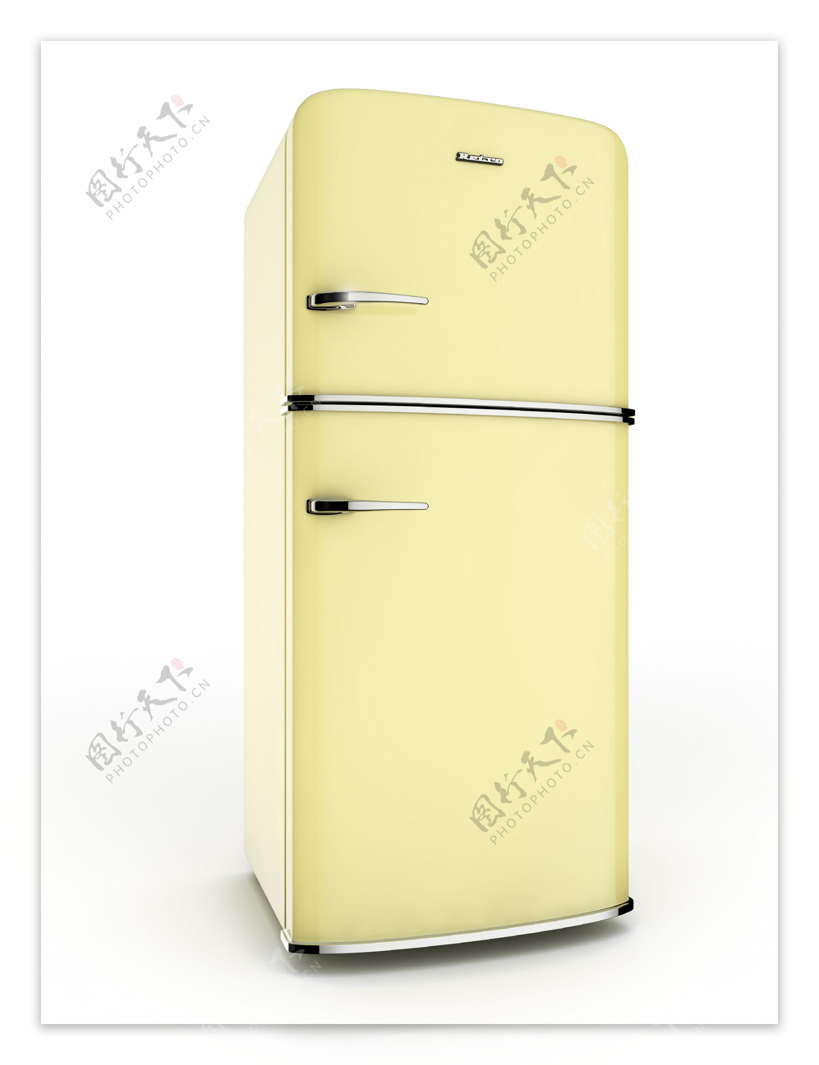 黄色电冰箱