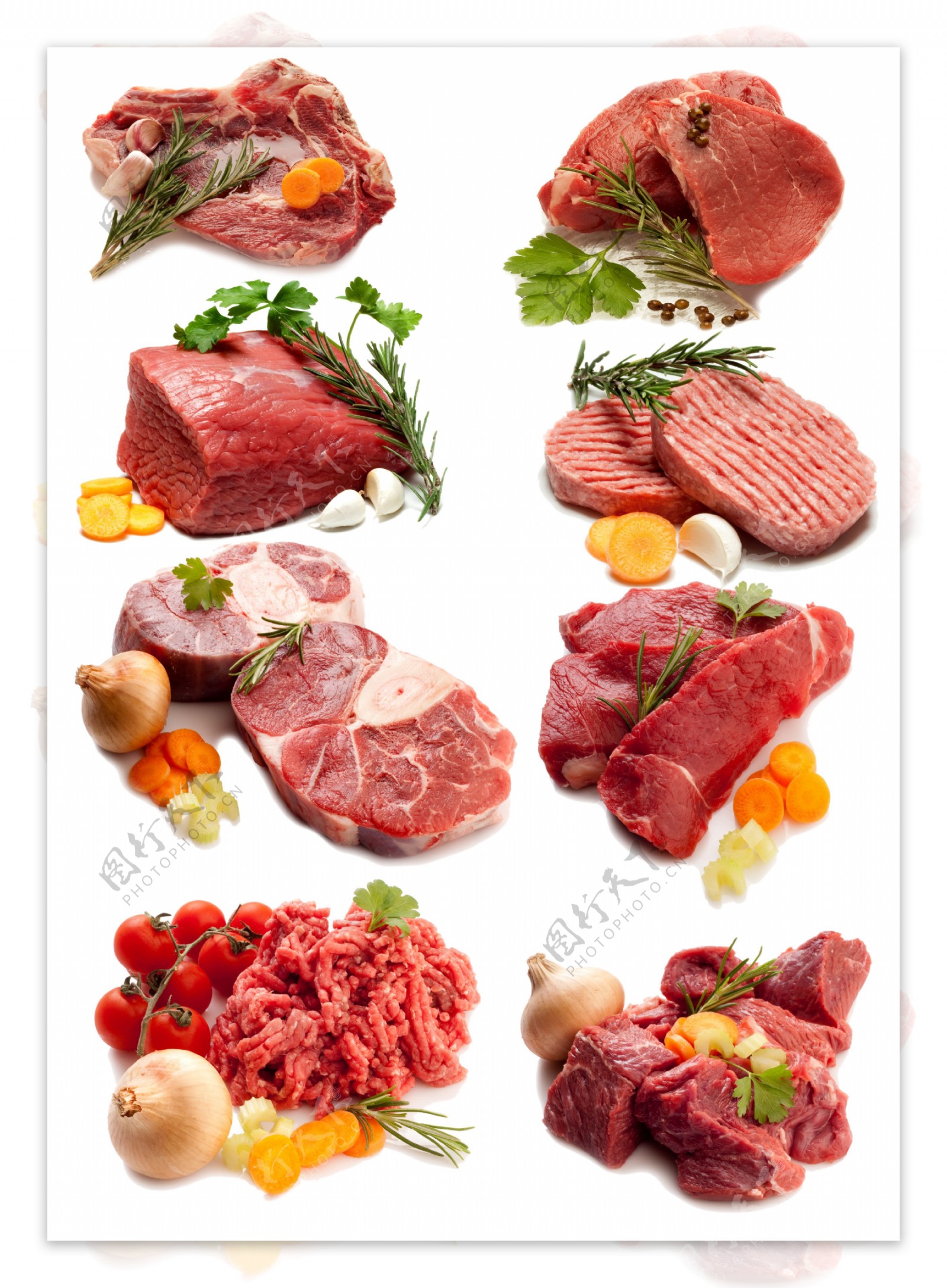 各种形式的肉类图片