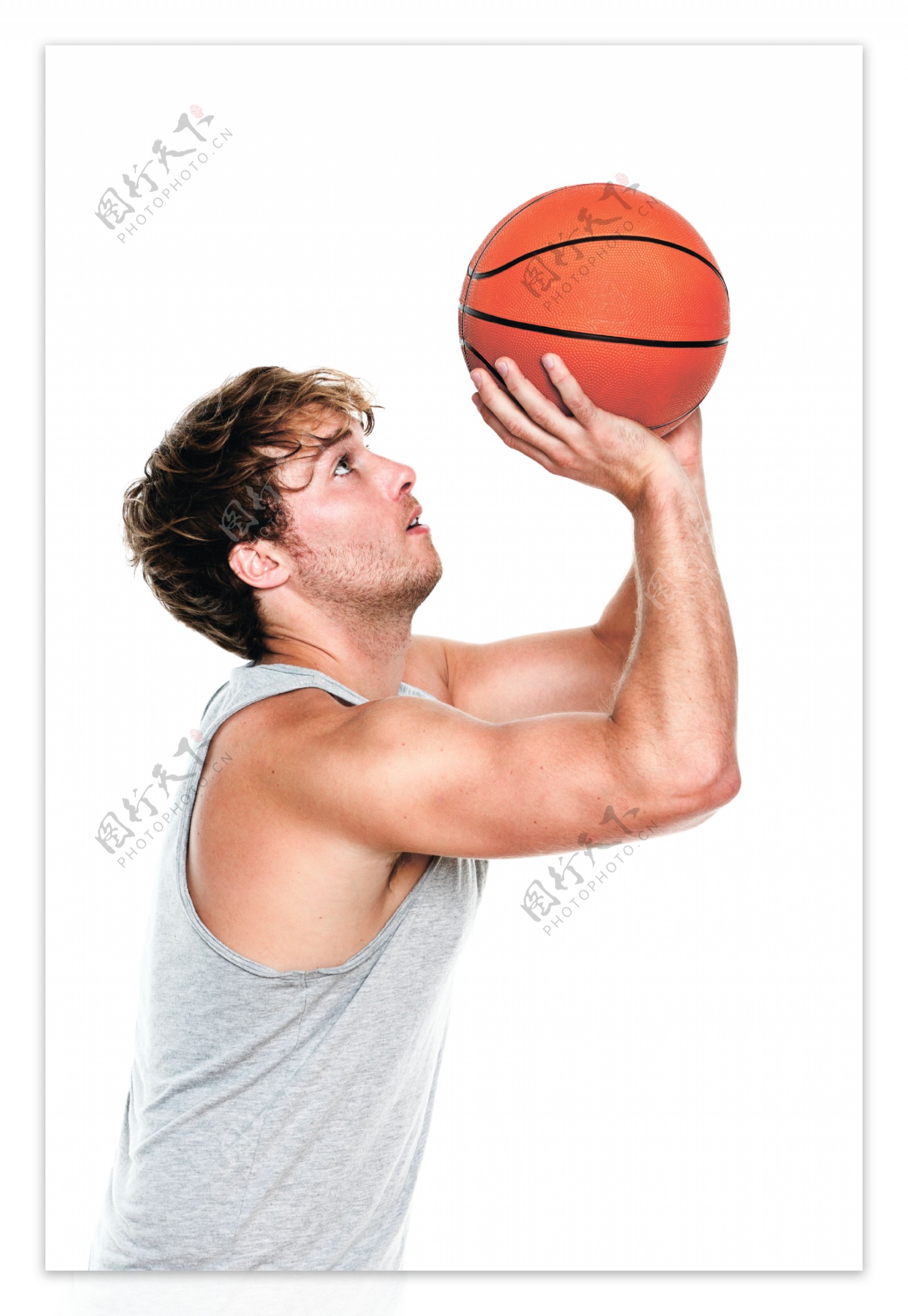 投篮的男人图片