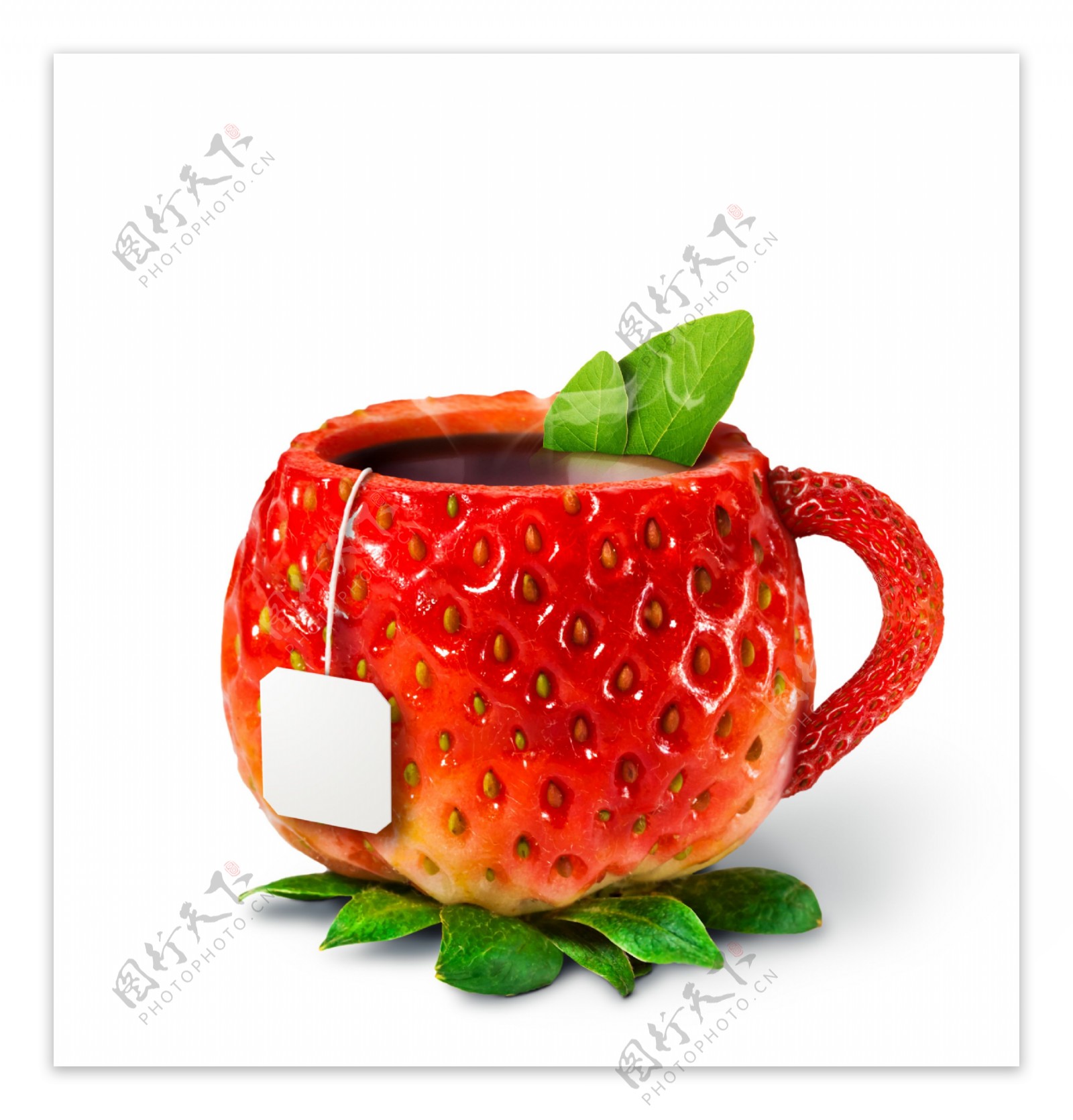 创意草莓咖啡杯图片
