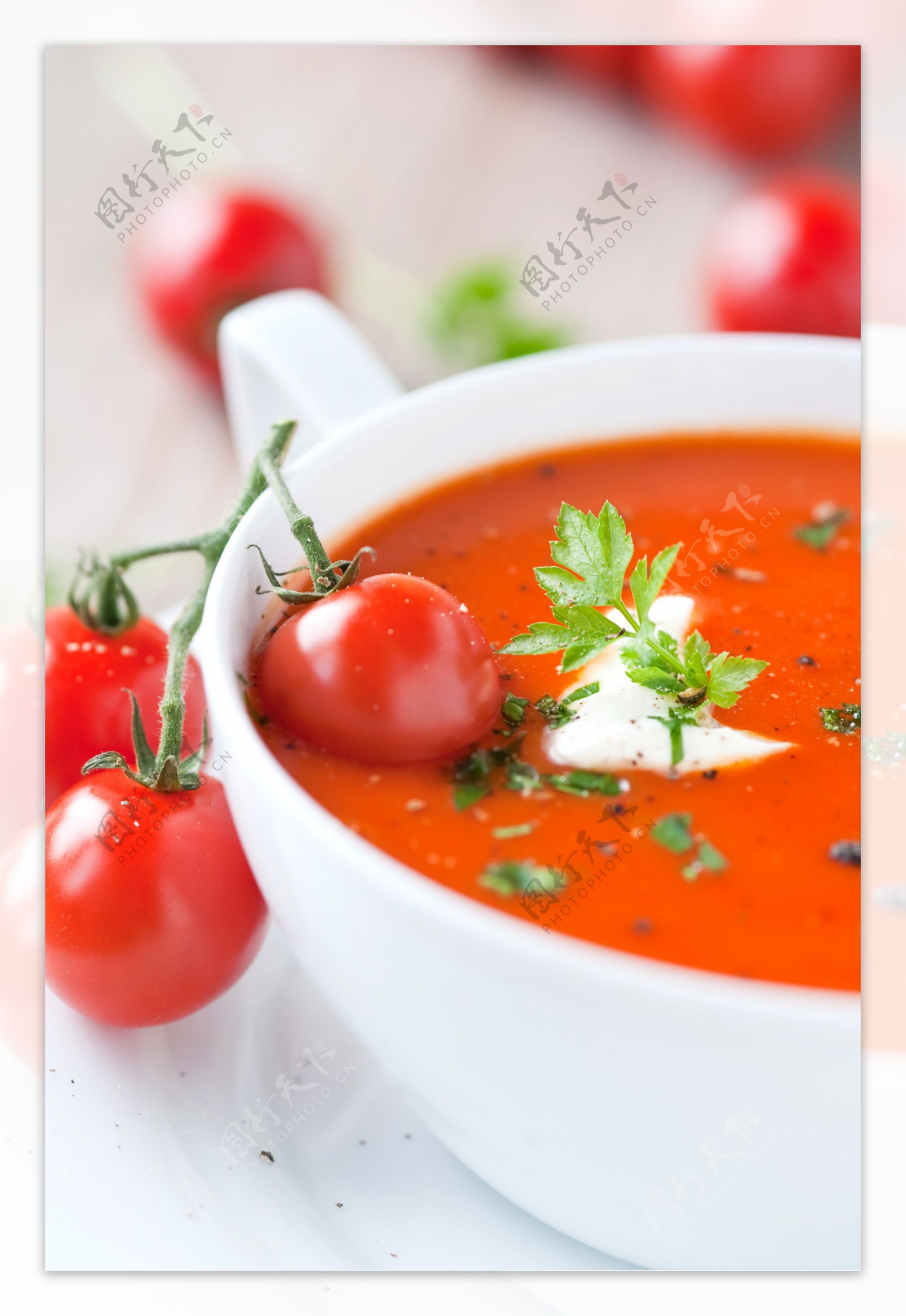 西红柿美味汤汁图片