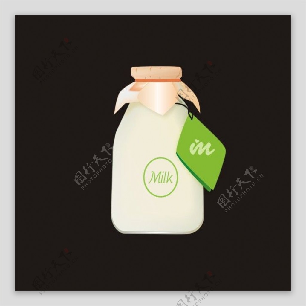 milk玻璃瓶