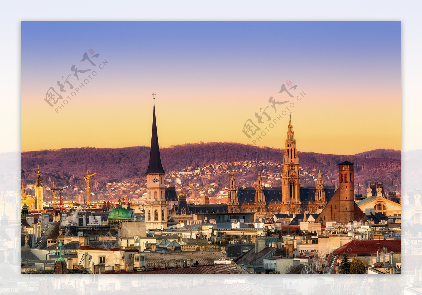 维也纳城市风光图片