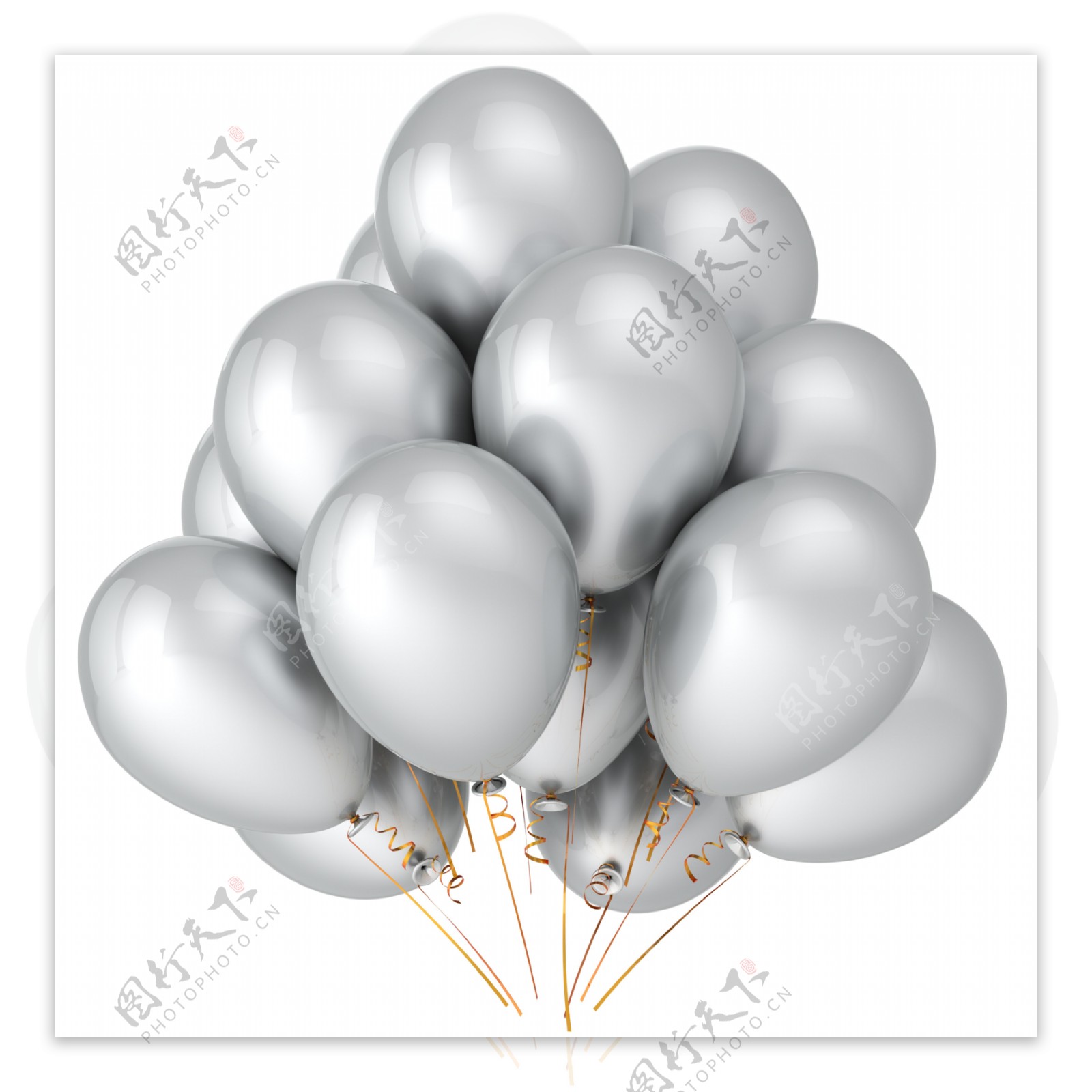 灰色气球图片