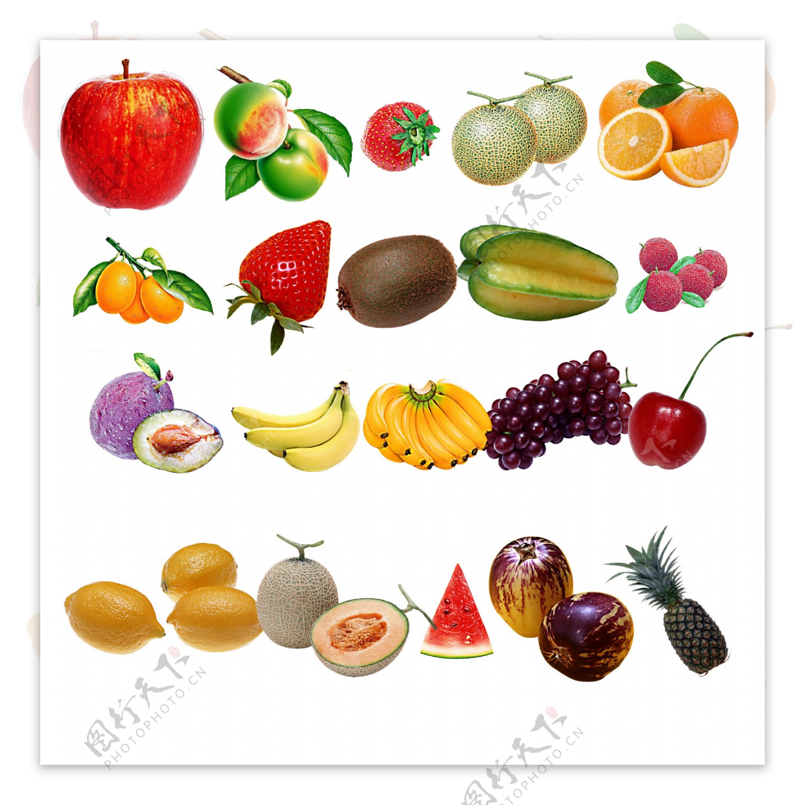 新鲜水果合集图片