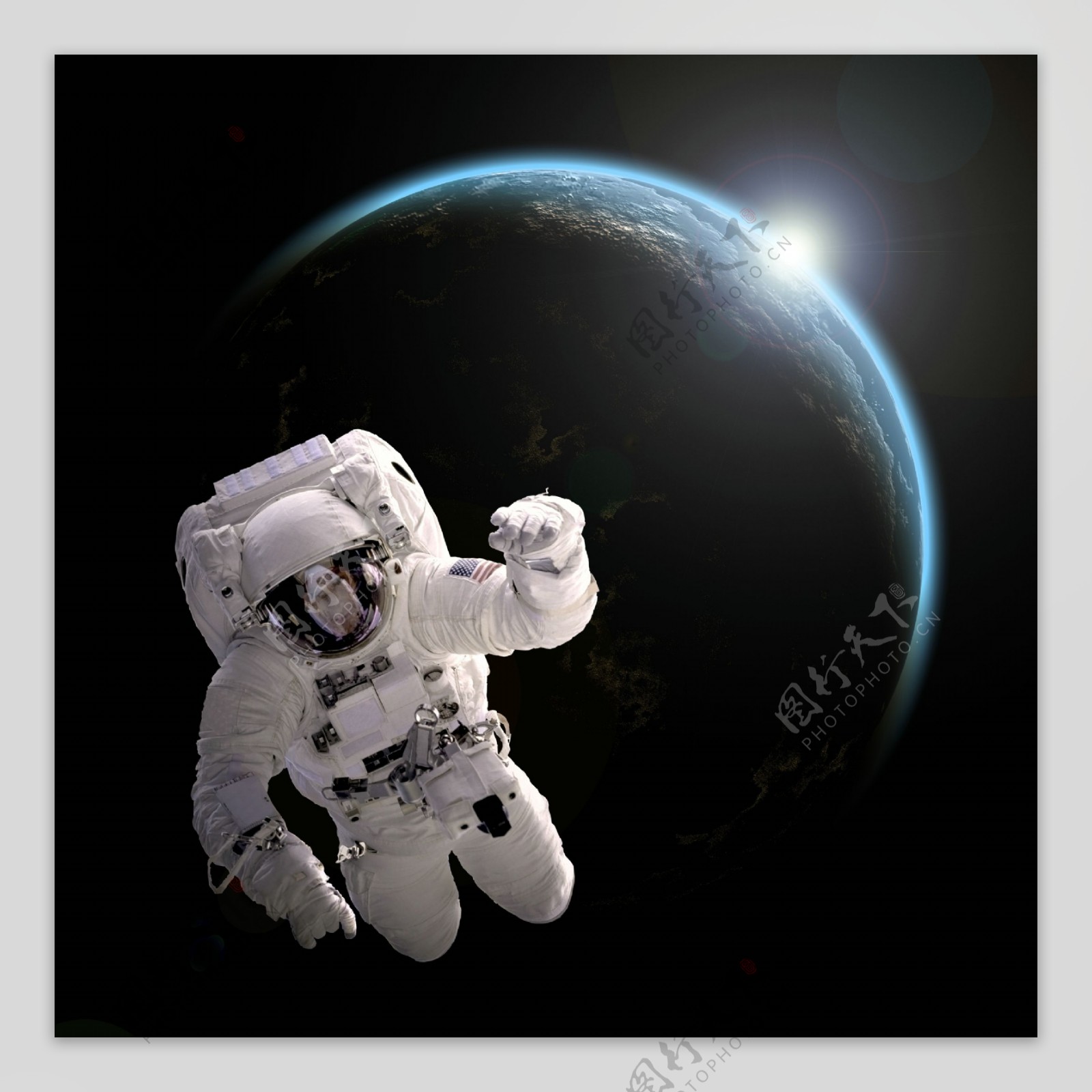 太空里的宇航员图片