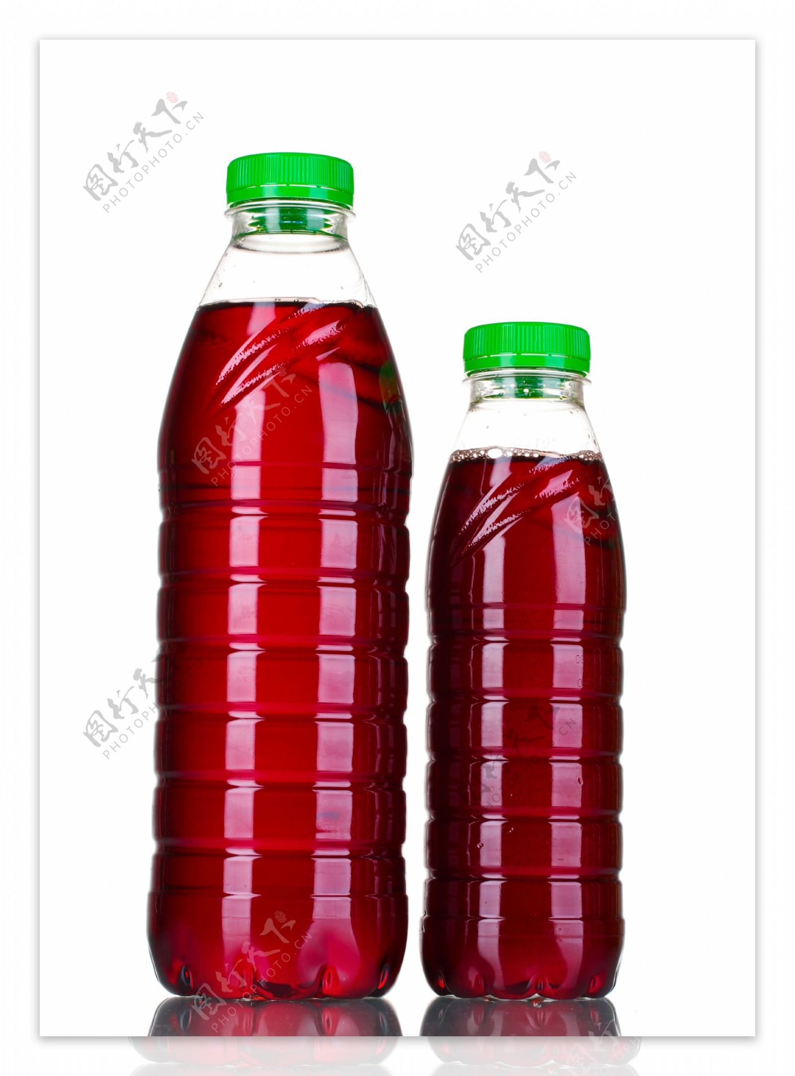 两瓶果汁图片