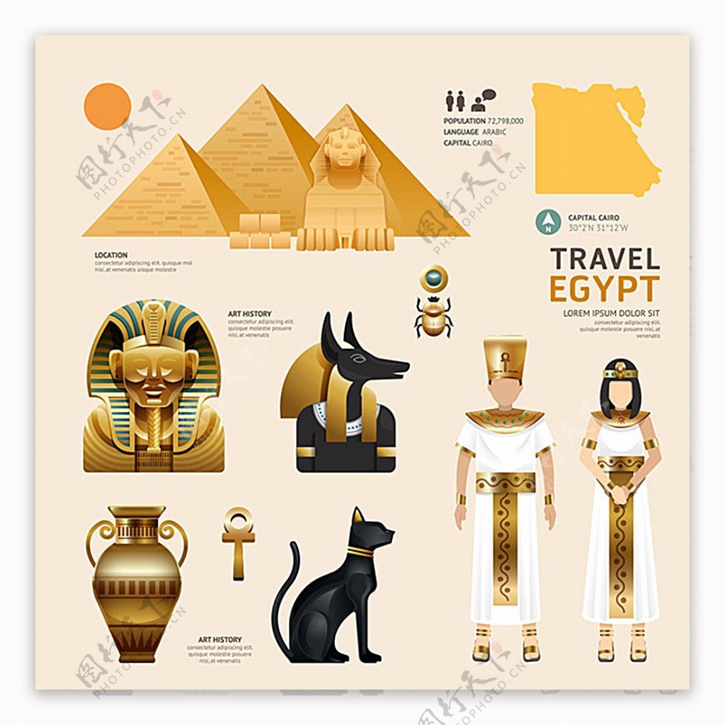 埃及文化元素图片
