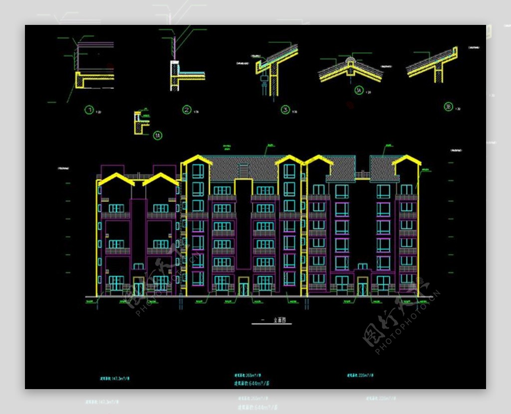 复式住宅CAD设计方案图