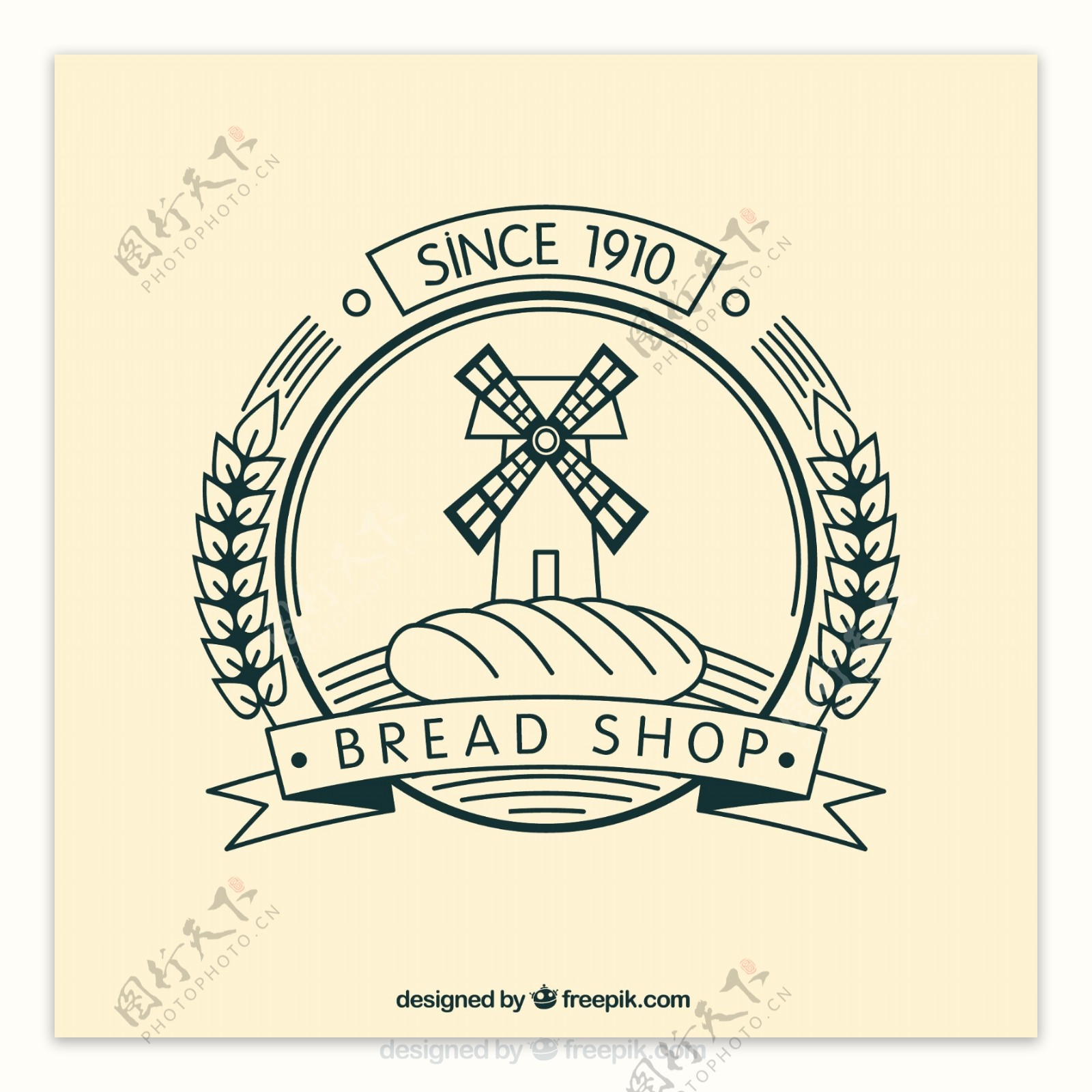 面包店的徽章