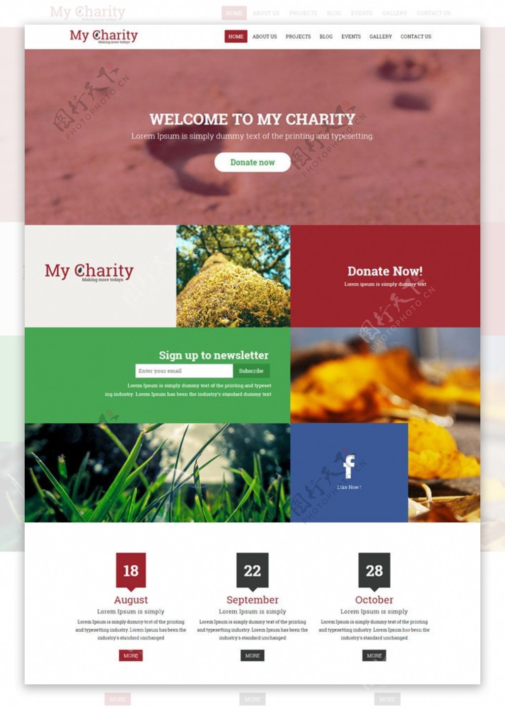 慈善机构HTML