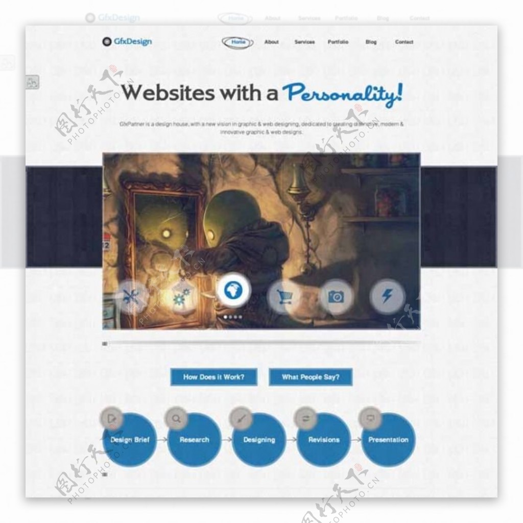 动漫企业HTML网站模板