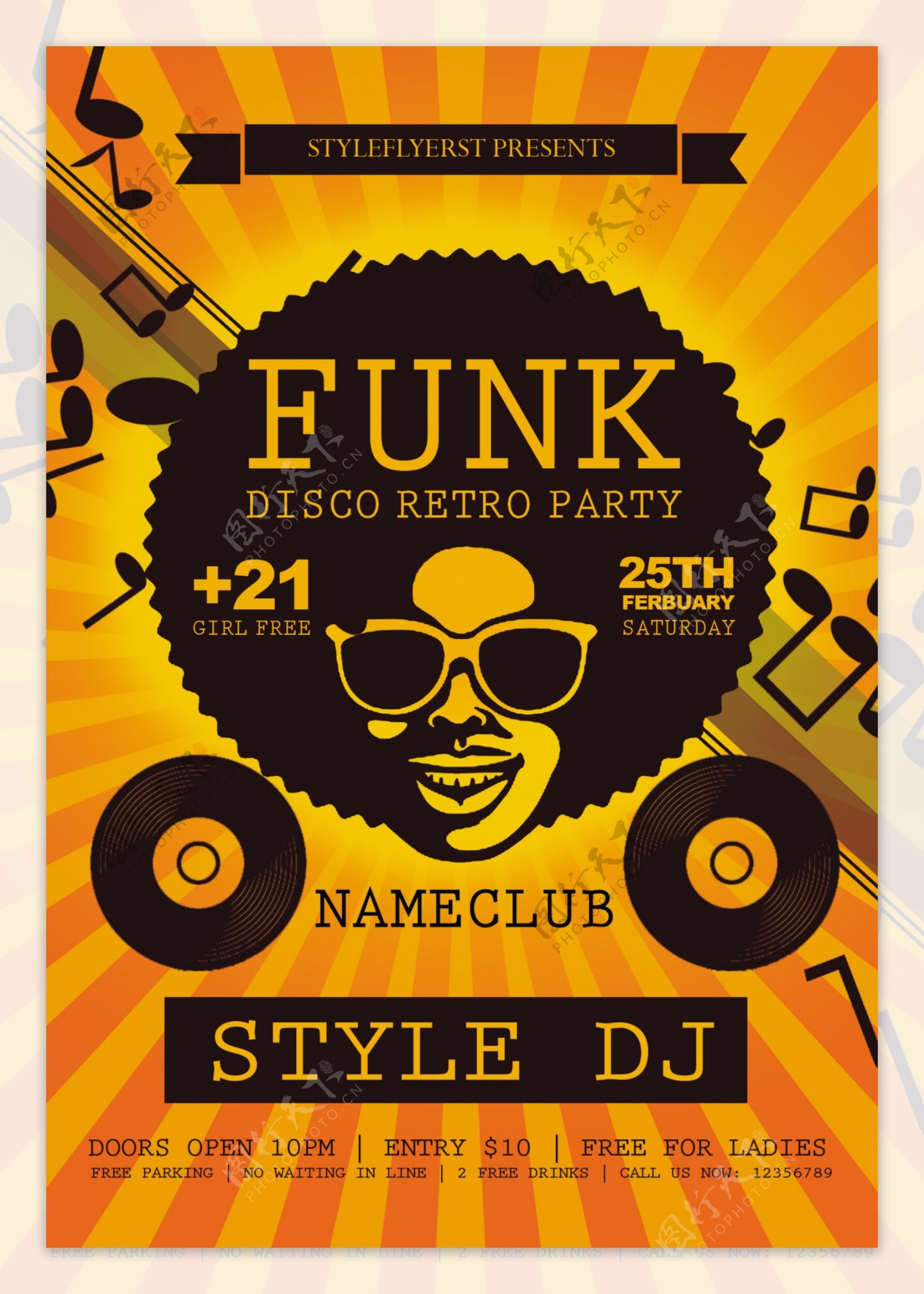 funk音乐海报