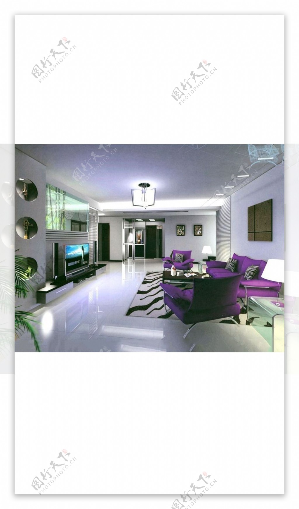 现代客厅3dsmax室内设计模型vray