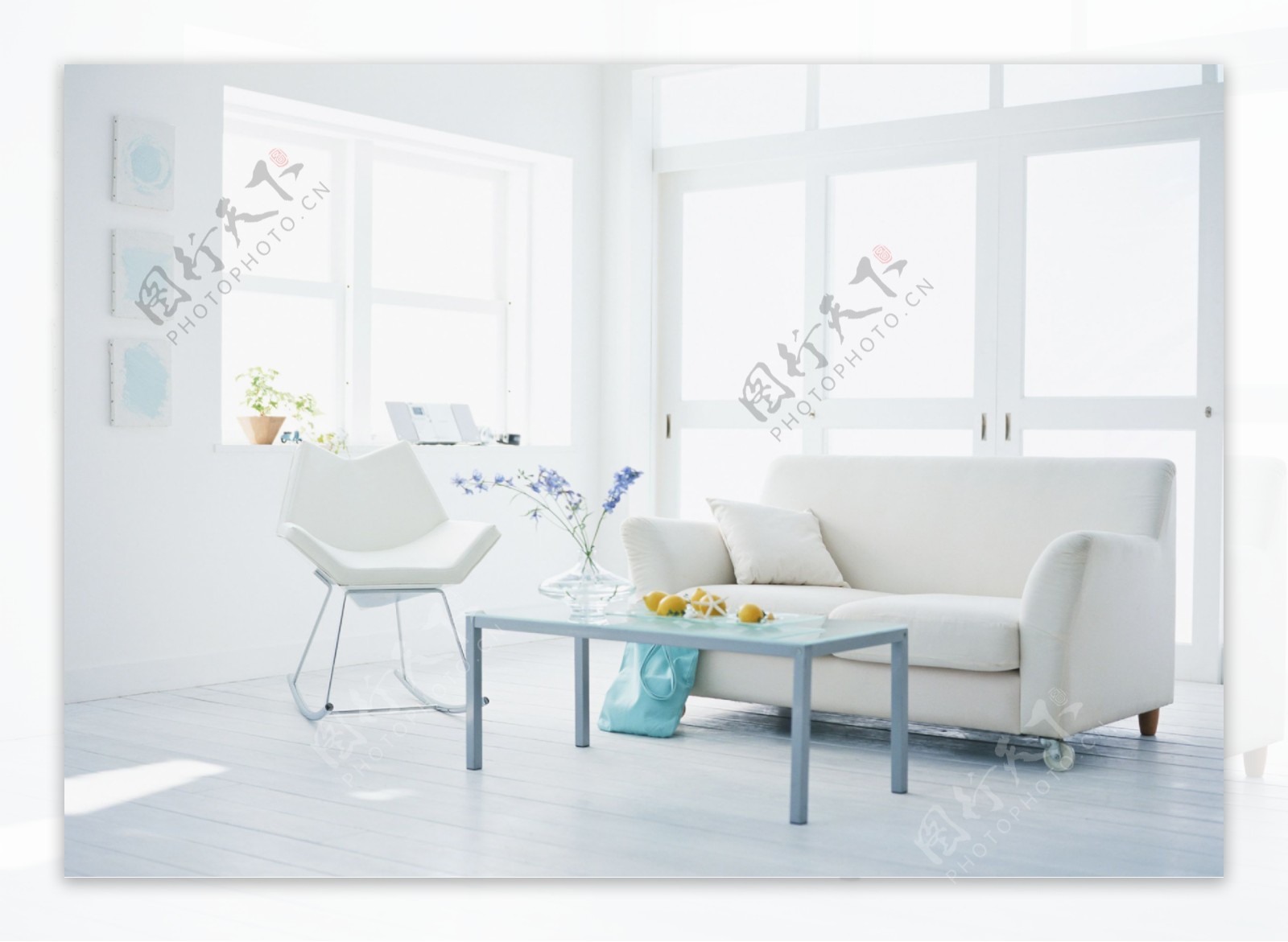 白色客厅装饰装修素材免费下载(图片编号:1434096)-六图网
