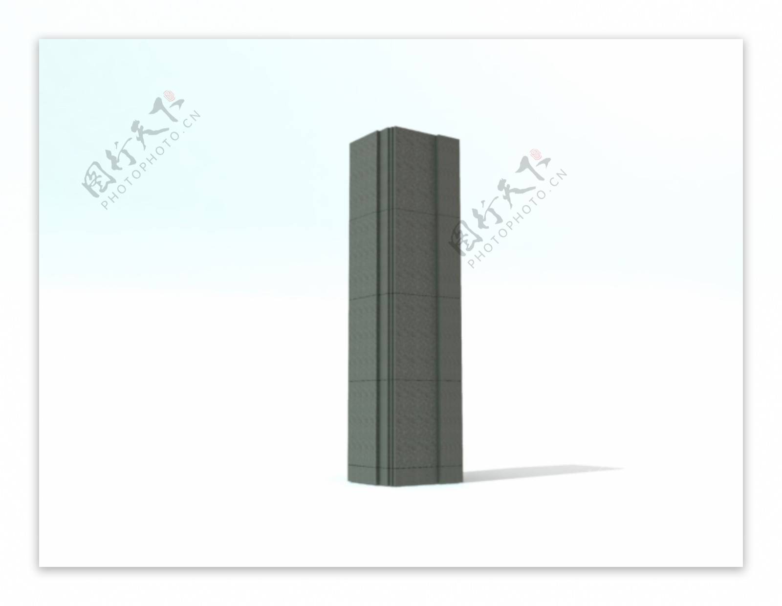 公装家具之柱0043D模型