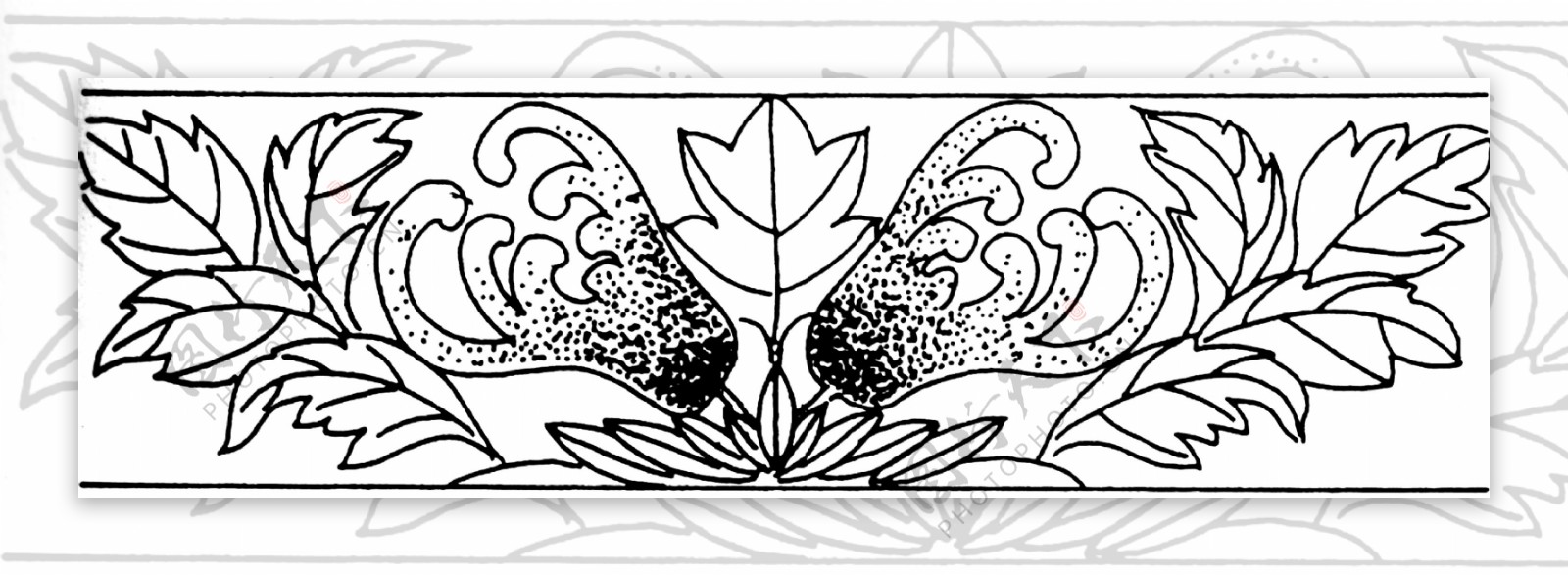 花边纹饰传统图案0172
