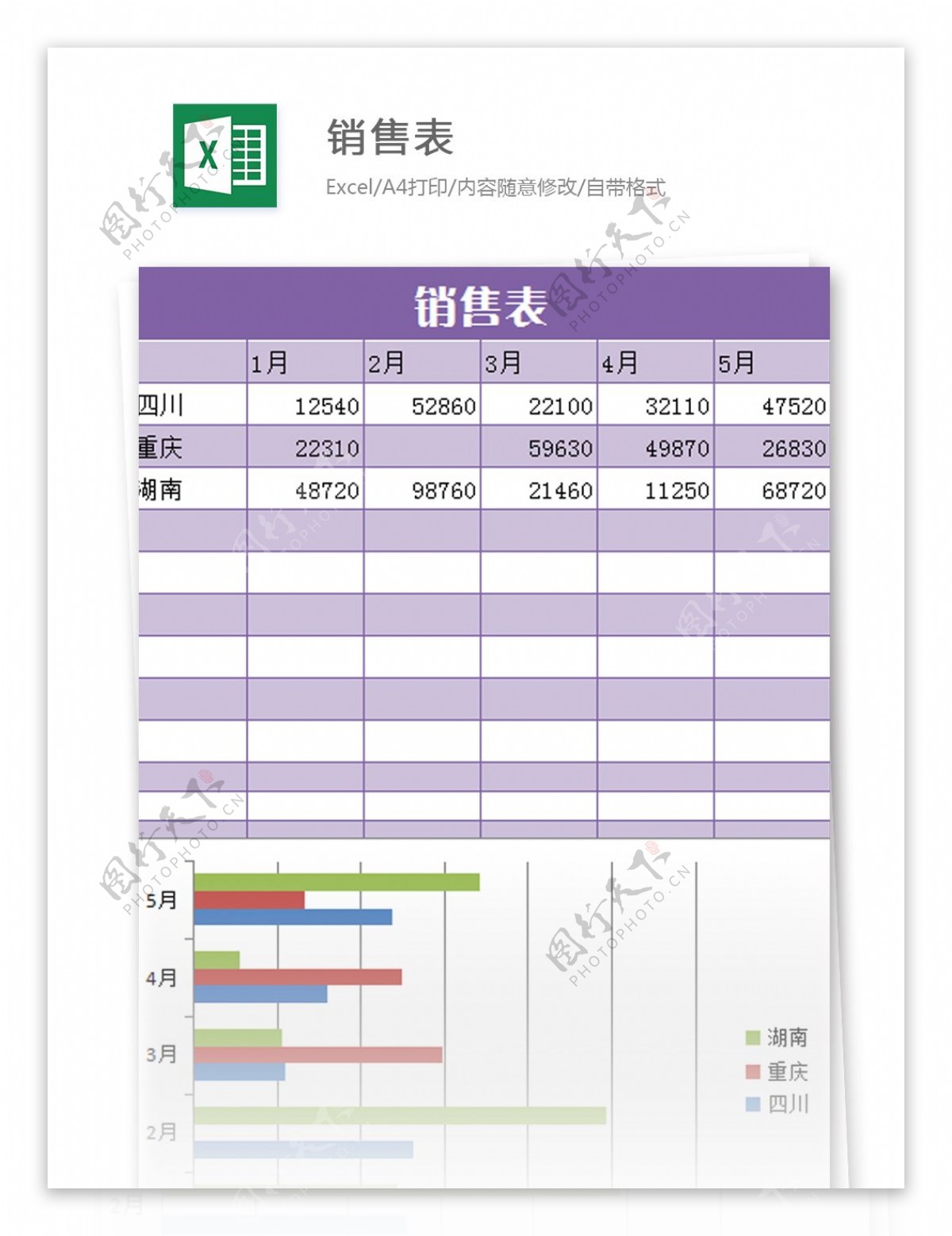 销量预估需求统计表Excel模板_完美办公