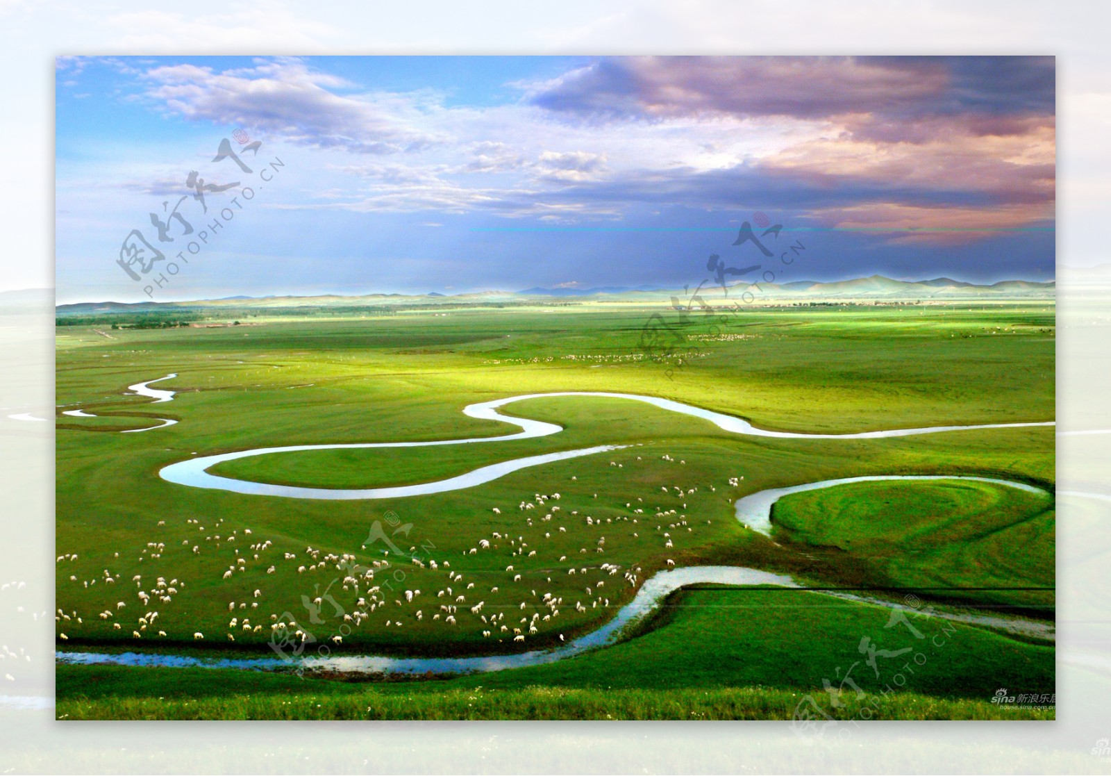蒙古草原风景图片