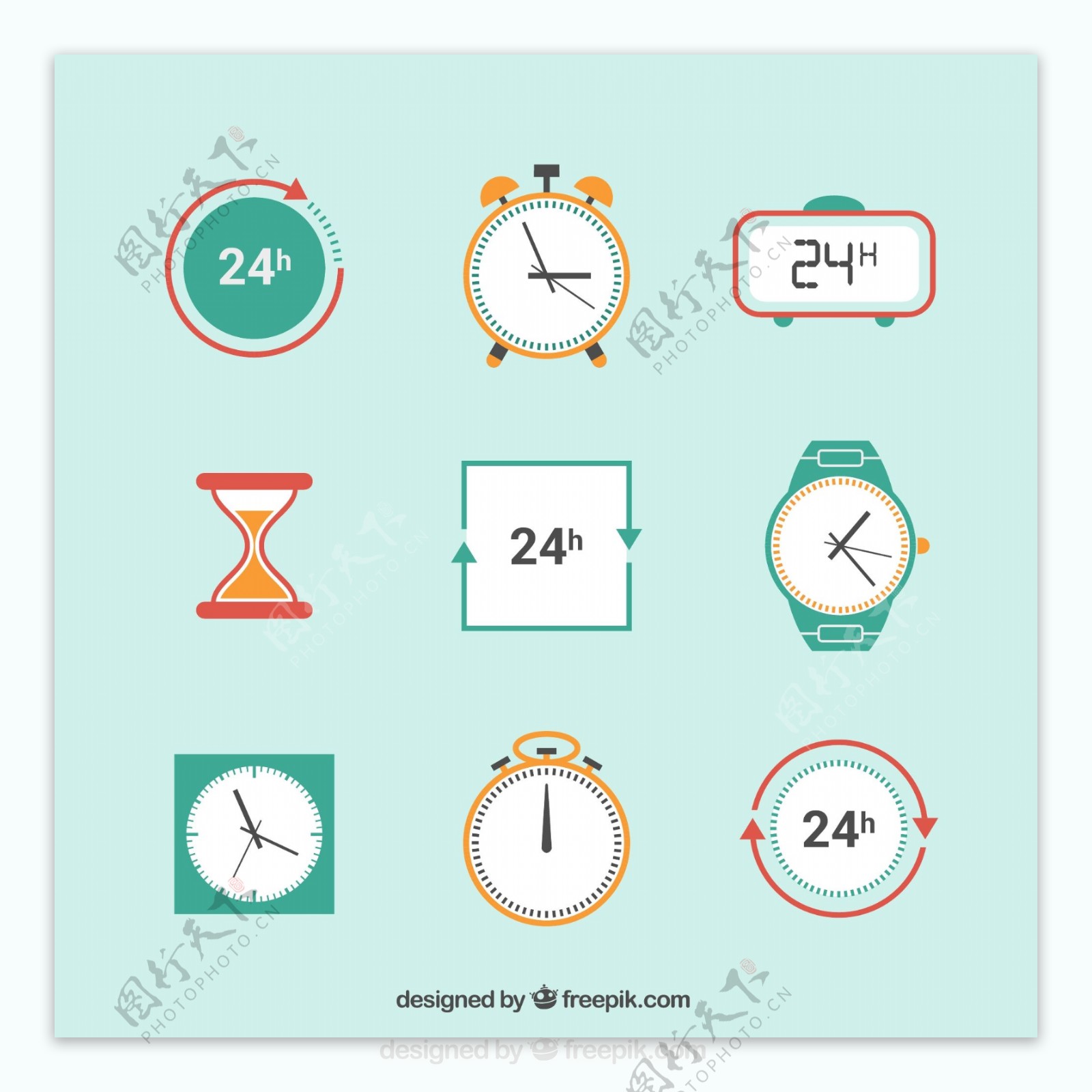 时钟图标设计