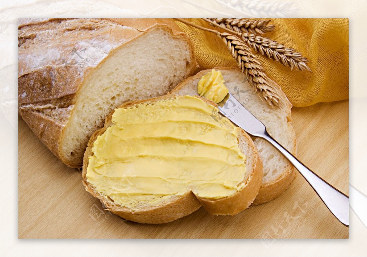 奶油面包图片