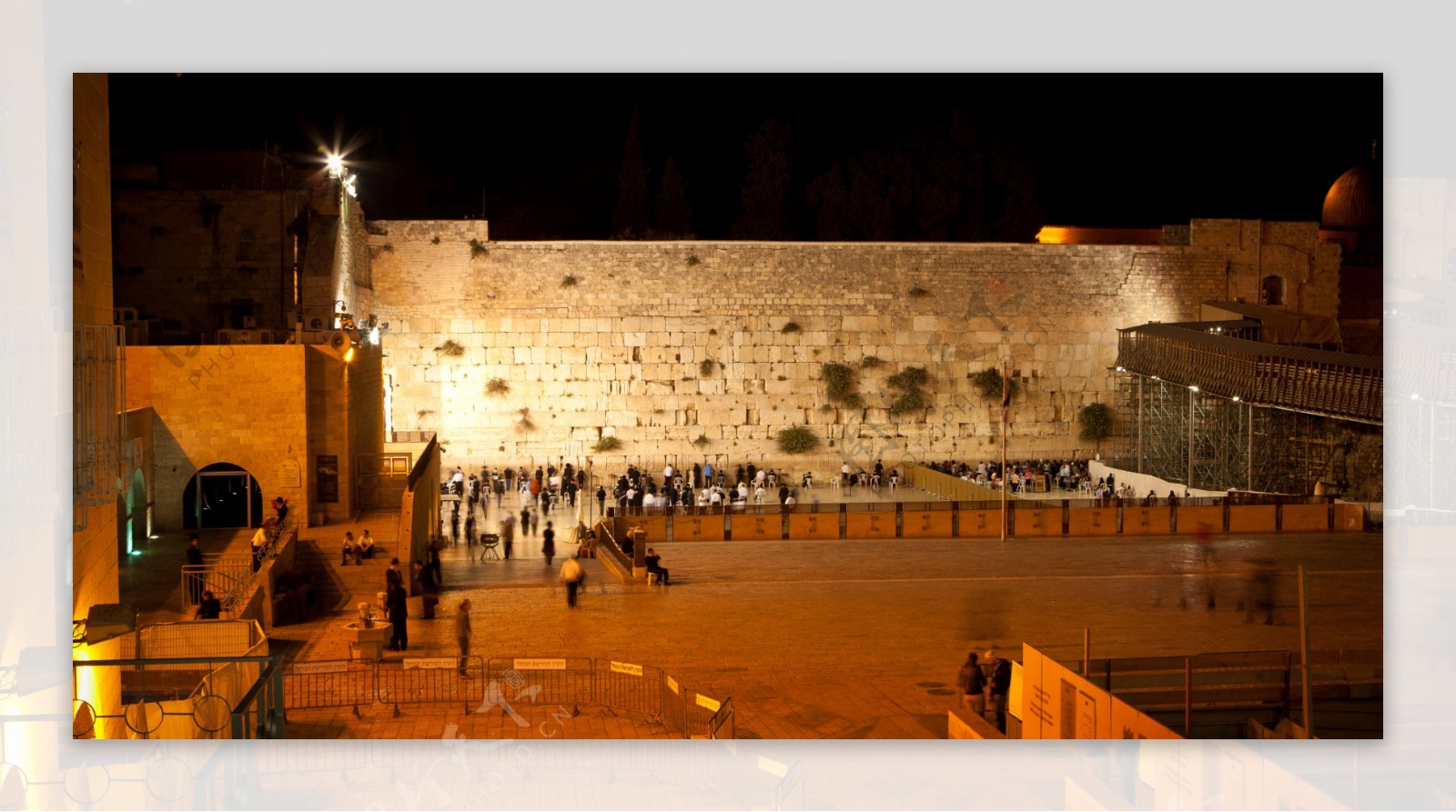 耶路撒冷哭墙风景图片