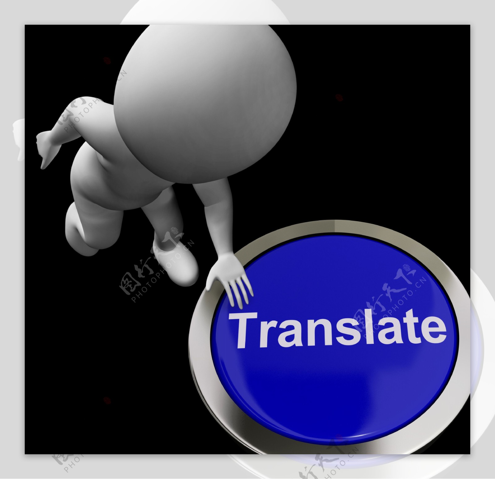 翻译按钮显示在线国际多语种的翻译