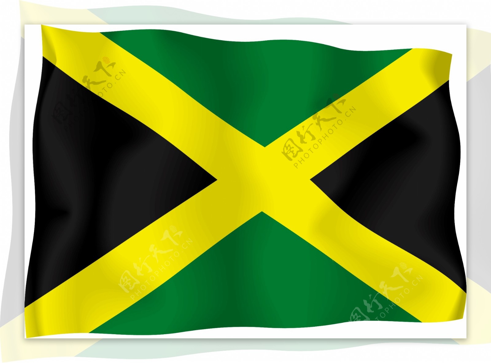 牙买加国旗矢量