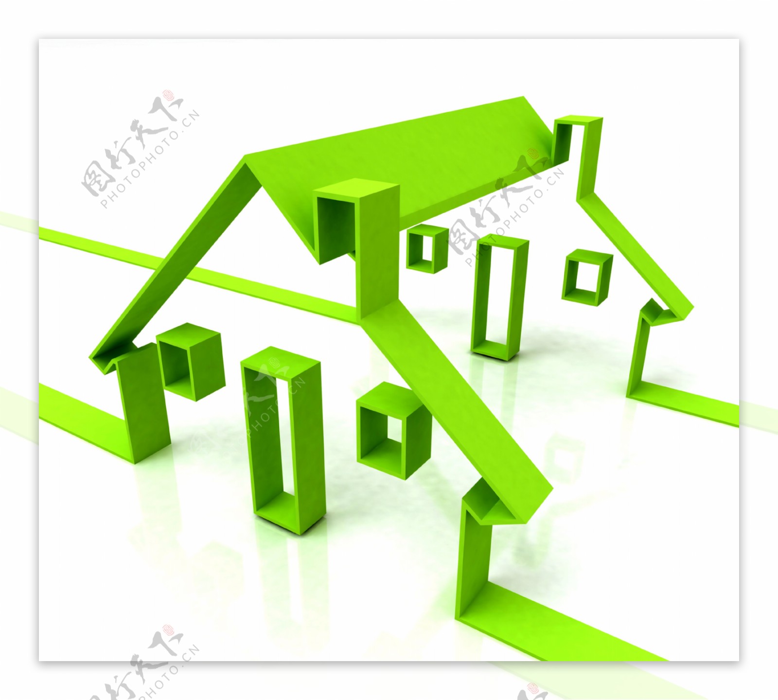 温室符号显示房地产或租金