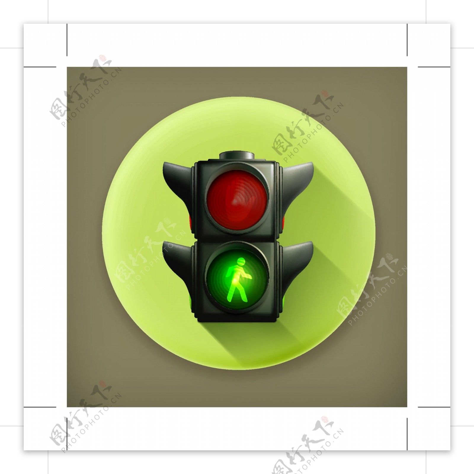 红绿灯按钮图标