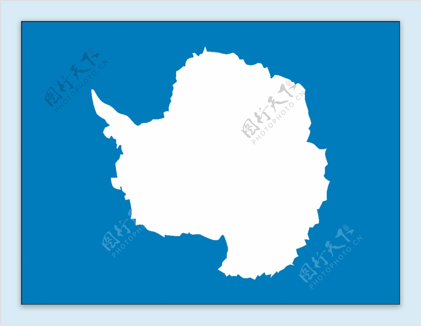 矢量南极洲国旗