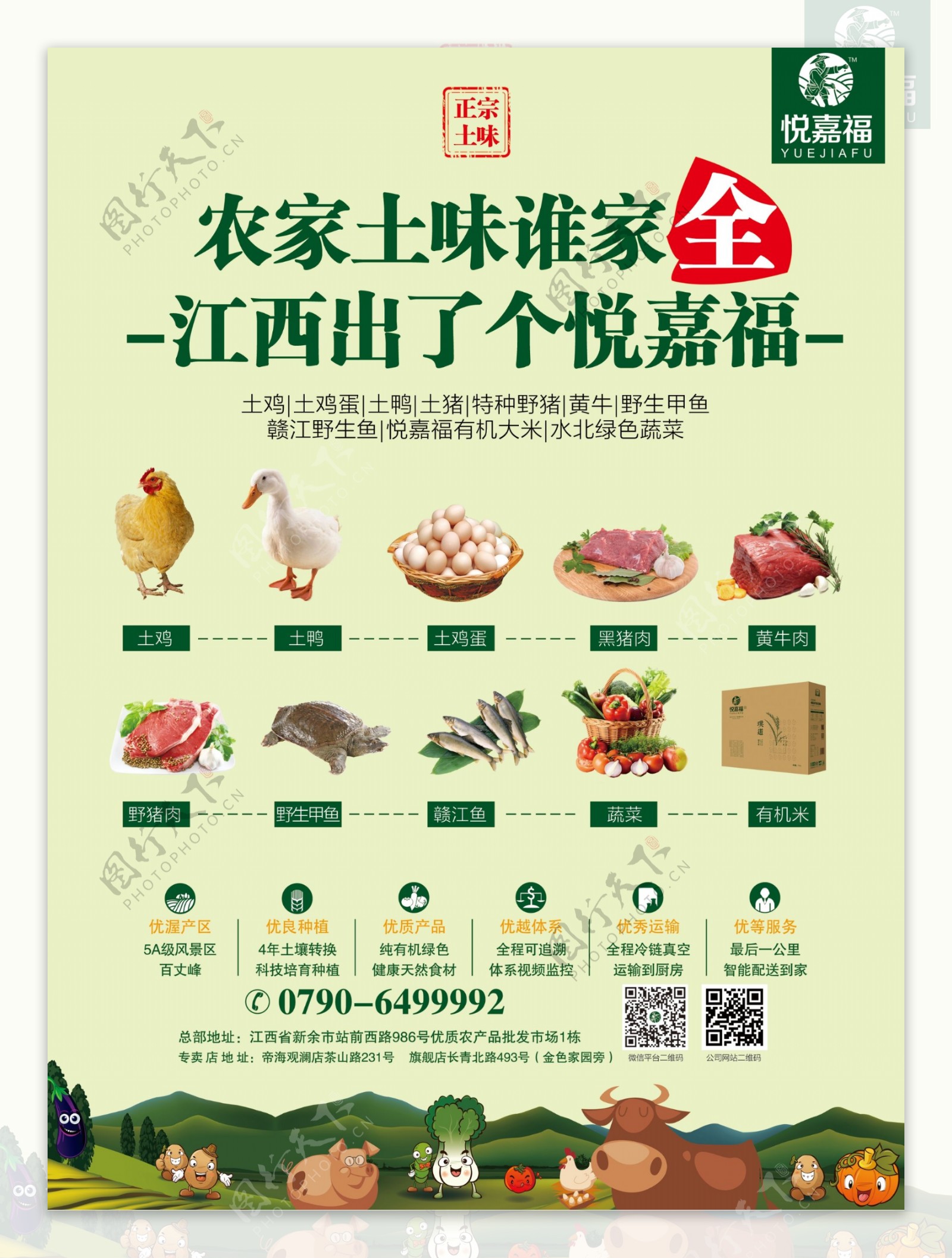 土特产农产品海报