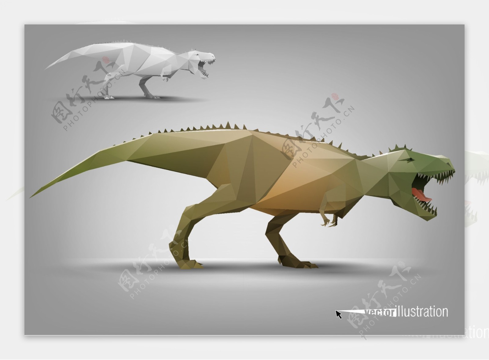 立面体动物模型霸王龙