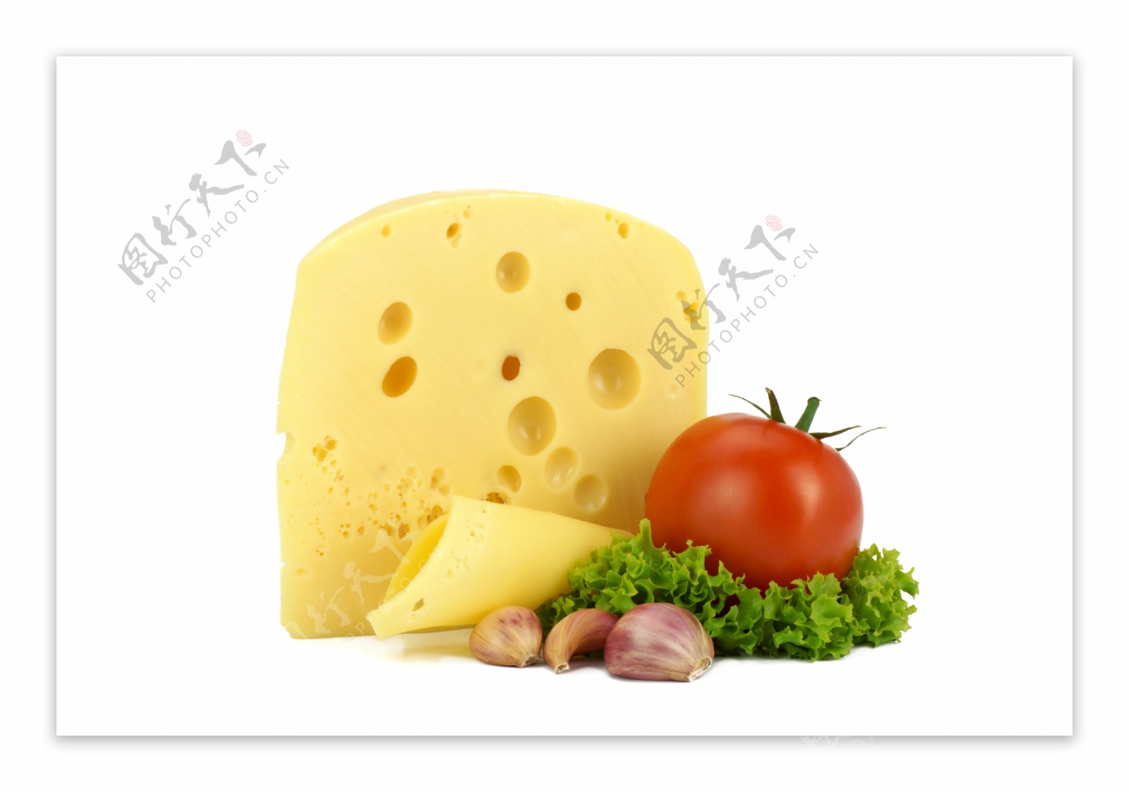 新鲜蔬菜与奶酪图片