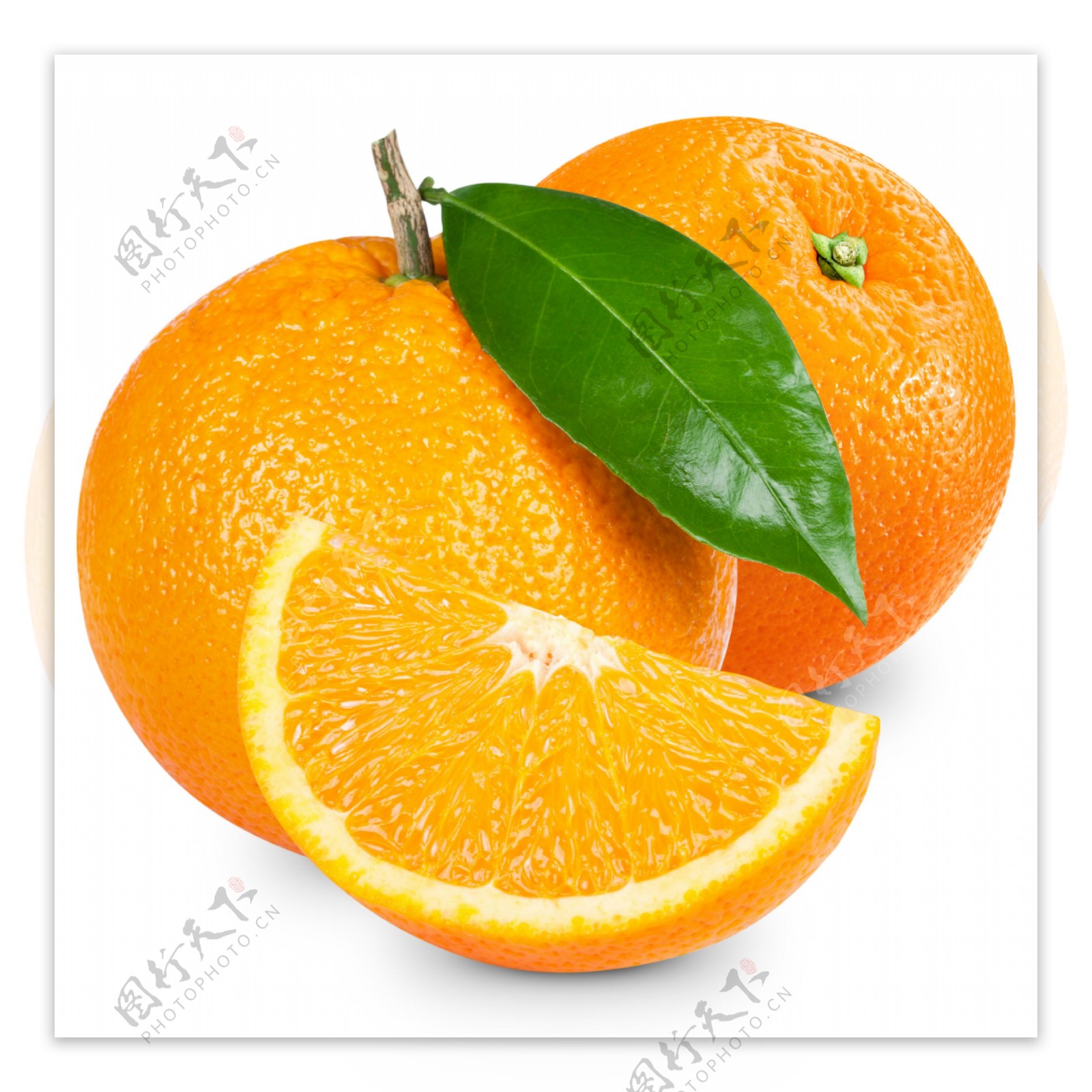 橙子与橙子切片