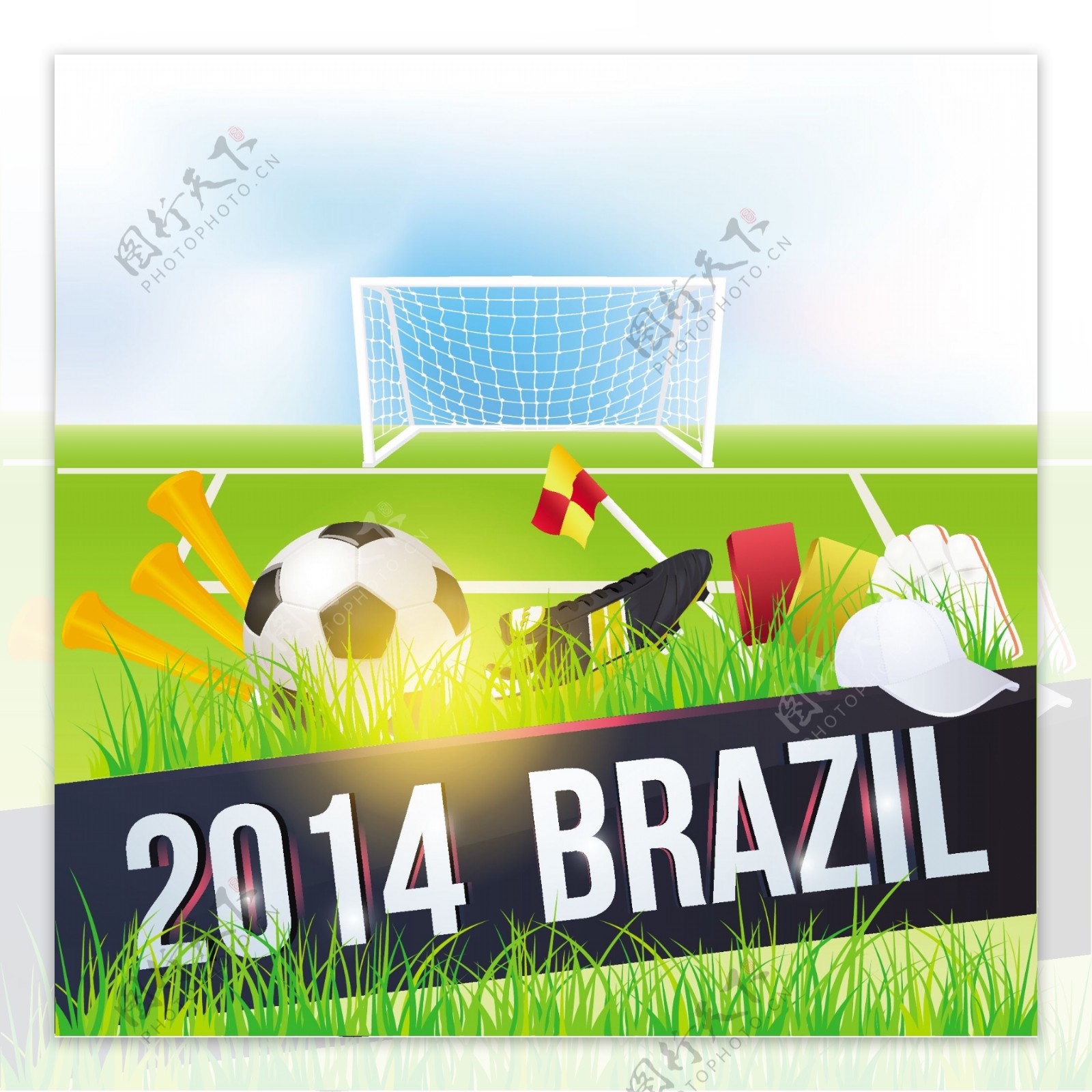 创意巴西世界杯海报