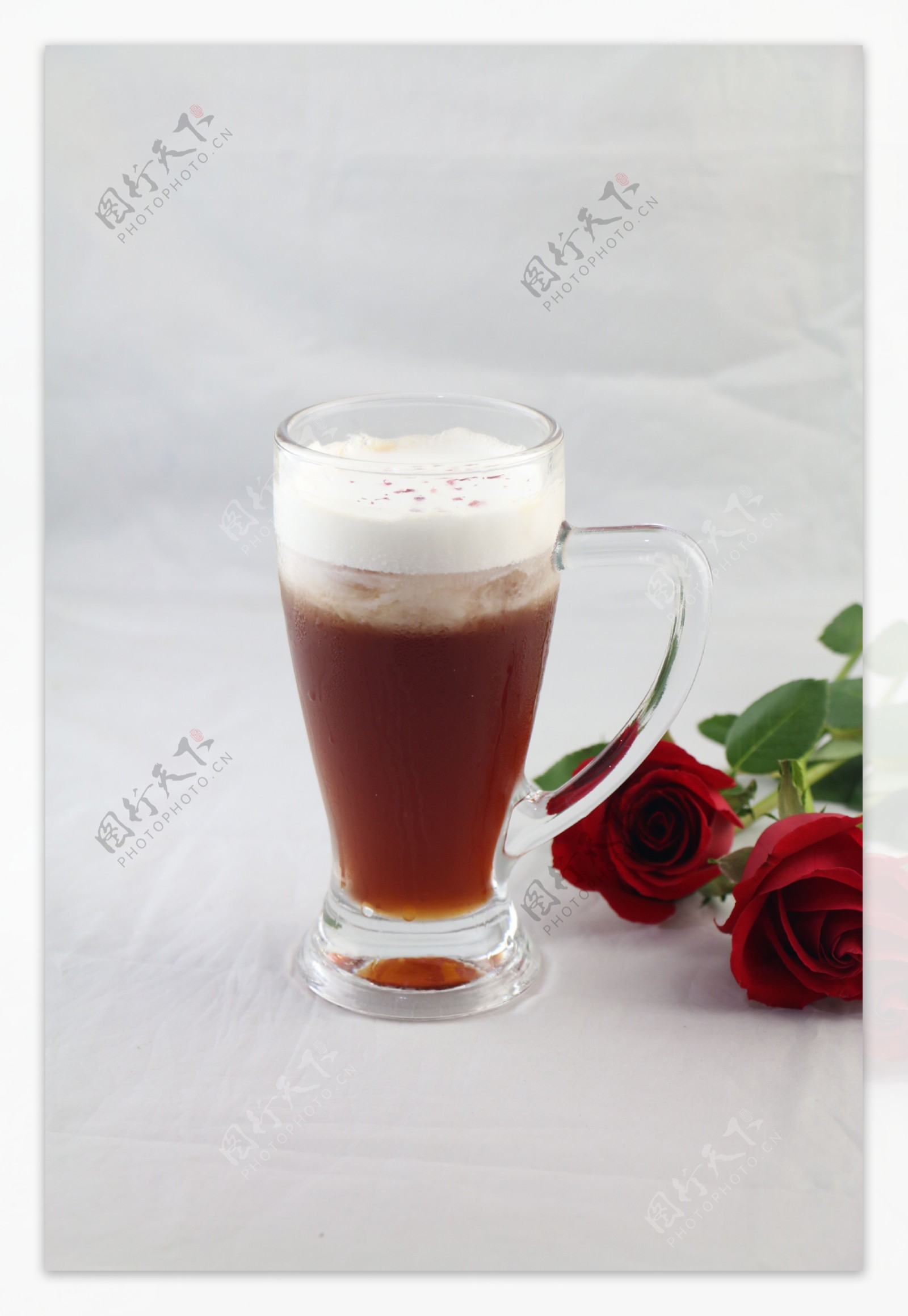 海盐玫瑰饮品图片