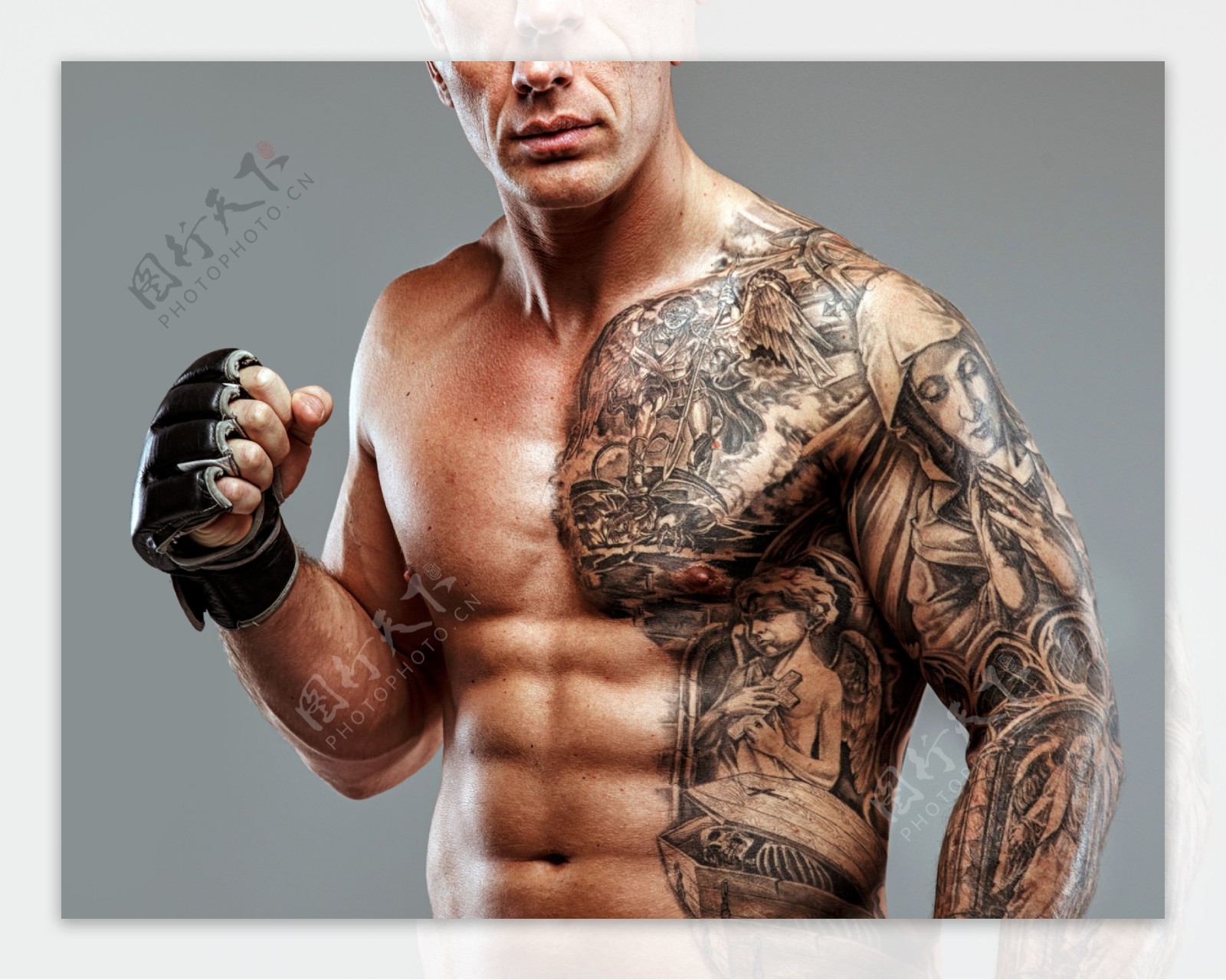 男人体纹身艺术图片
