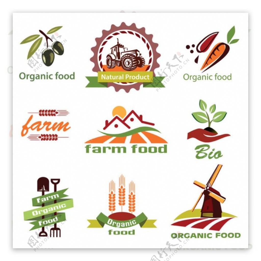 农业橄榄油标签图片