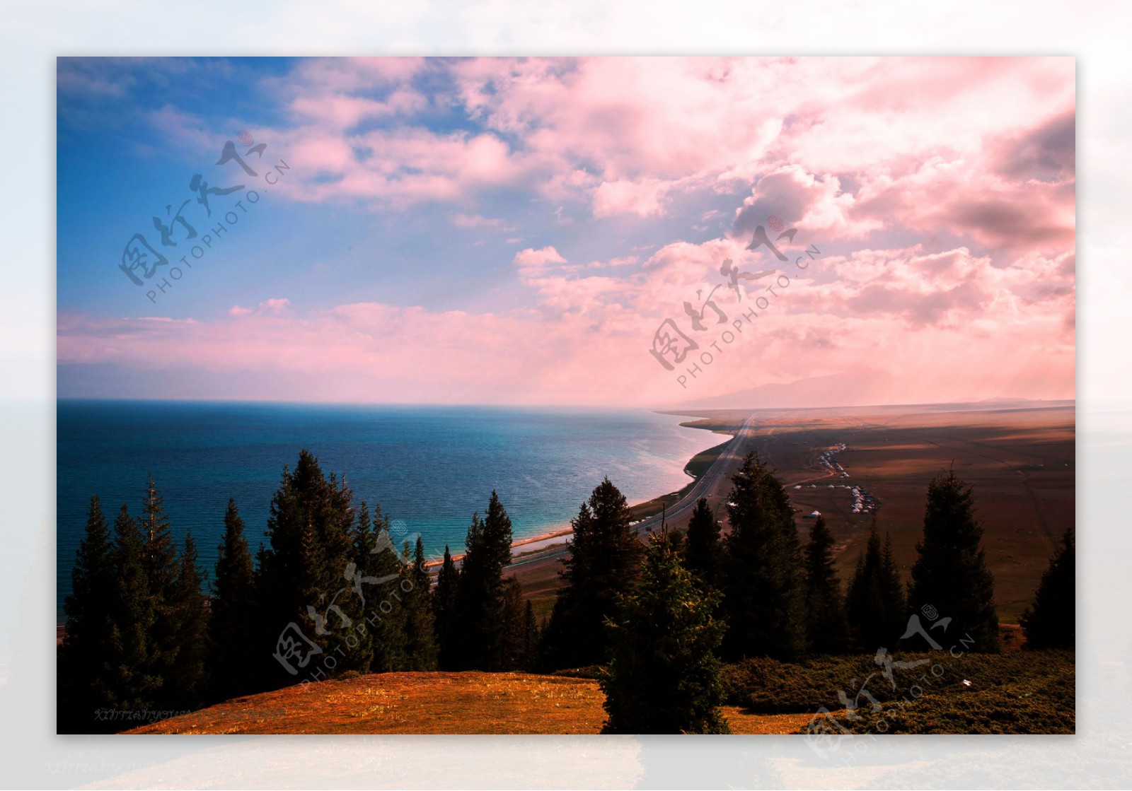 黄昏海边风景