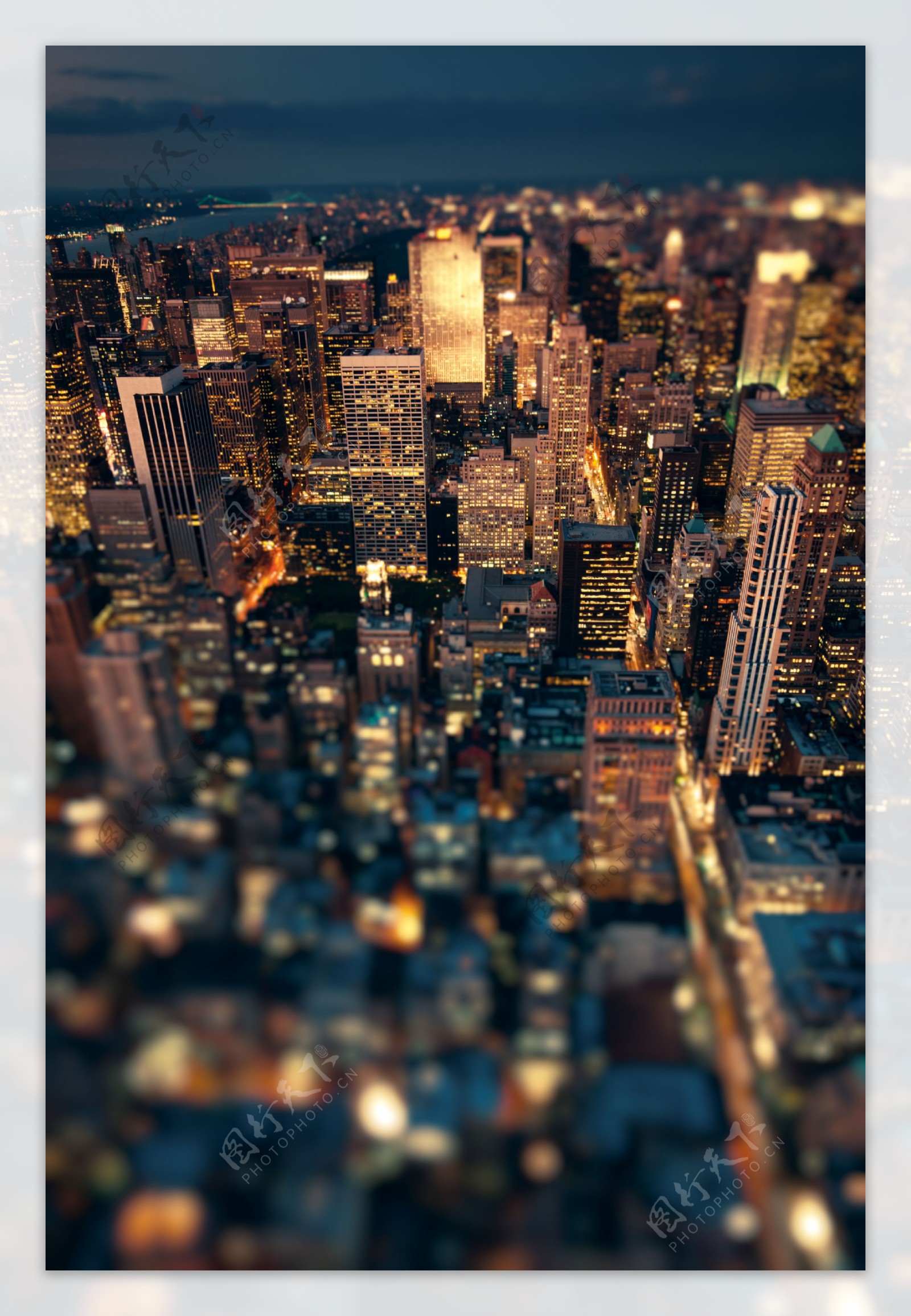 繁华都市夜景高清图片