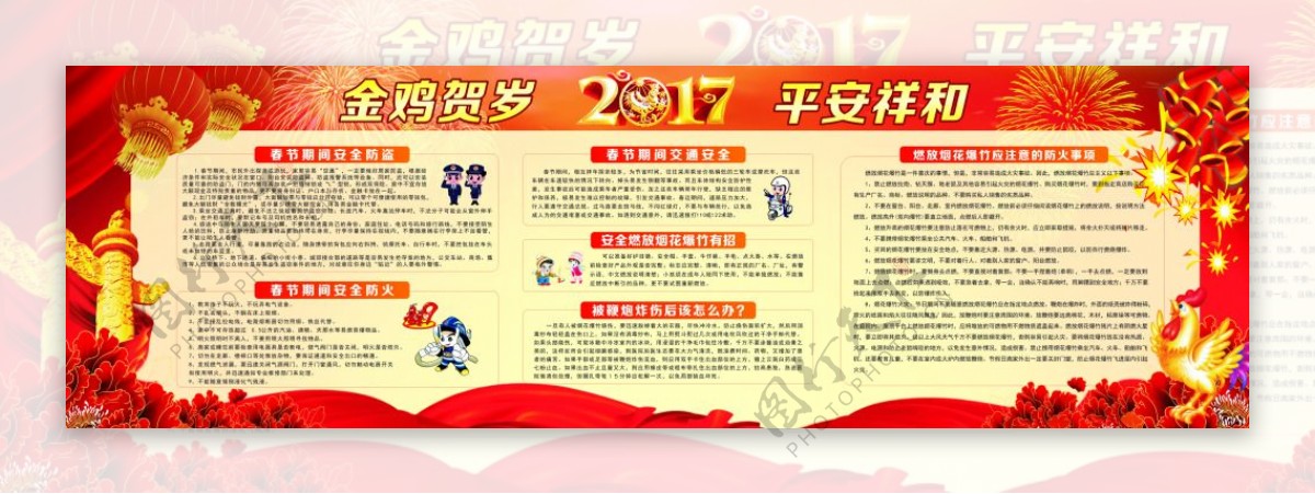 春节消防宣传栏